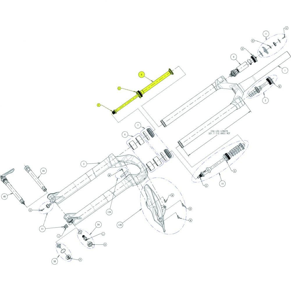 Manitou Federgabel Manitou Zugstufe für R7 Pro 32 mm - präzise Rebound-Dämpfung für Feder