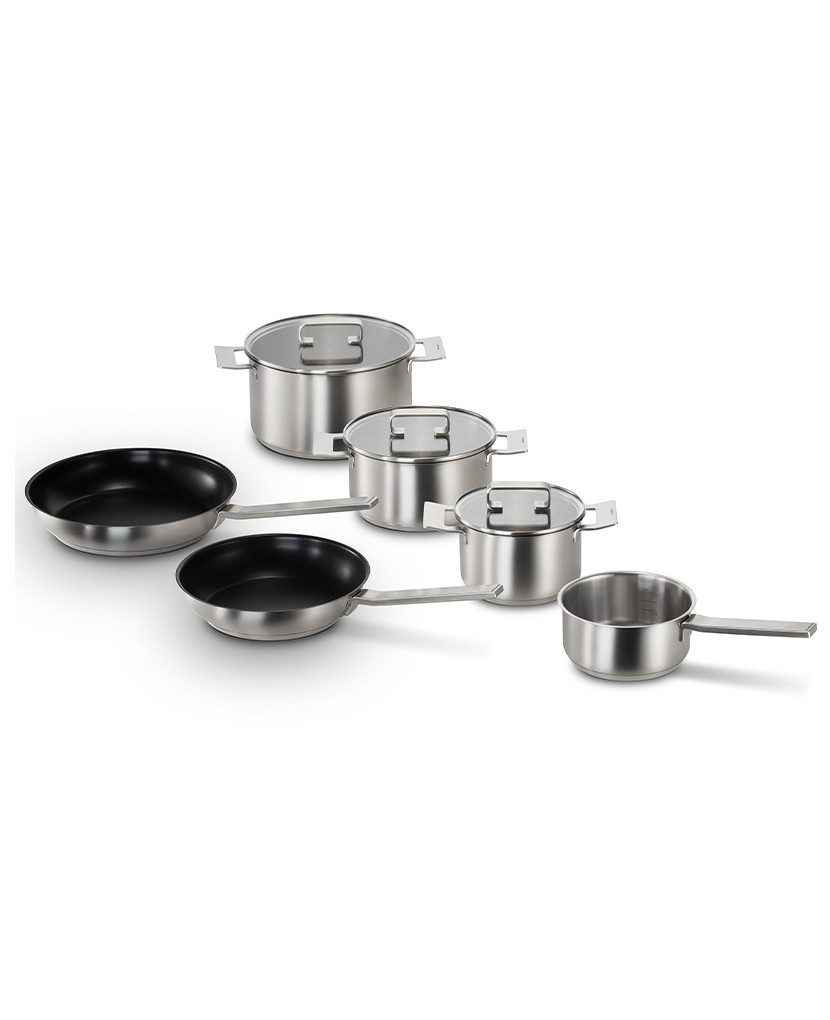 BOSCH Kochtopf HEZ9SE060, Edelstahl (6-tlg), 6-teiliges Set