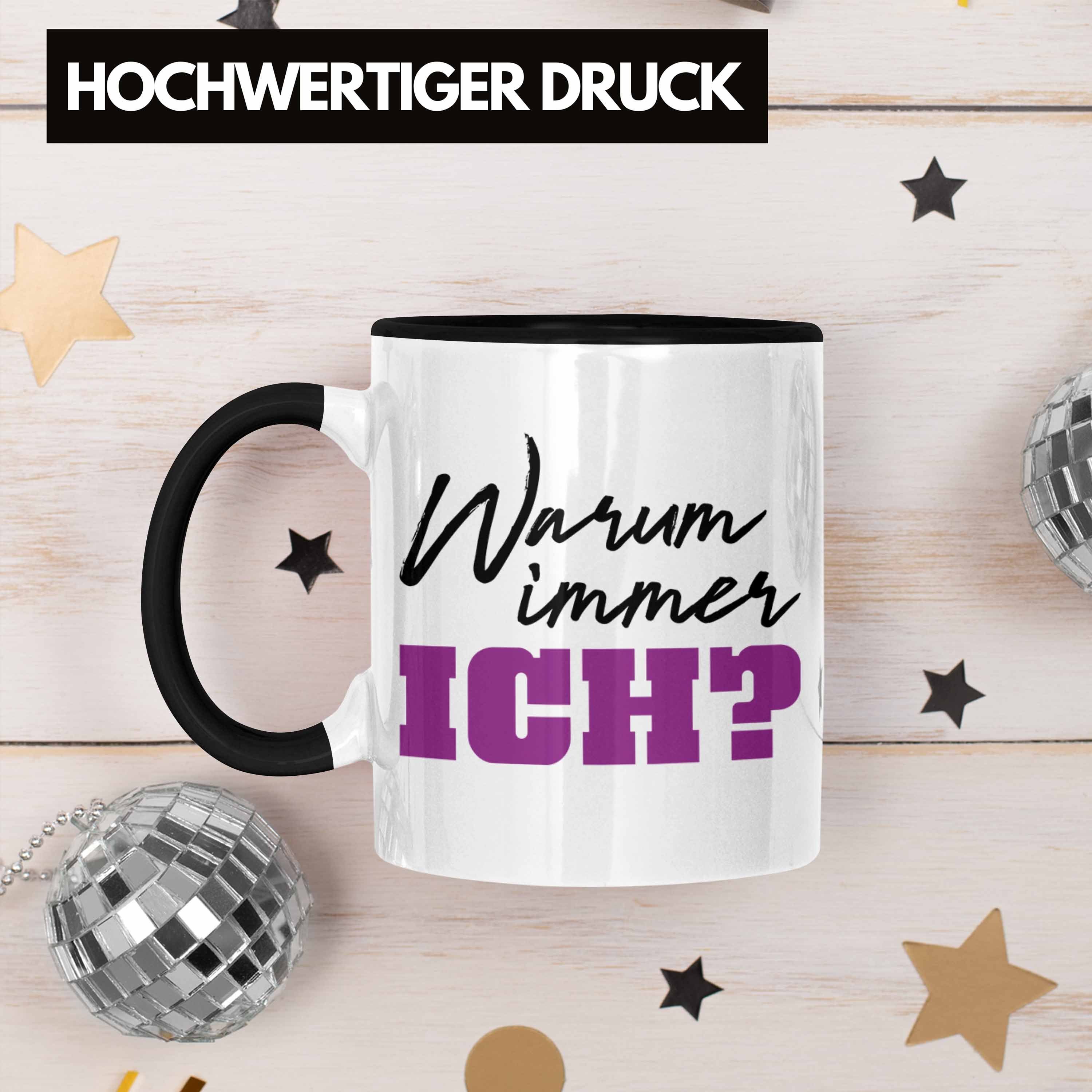 Kaffeebecher Tasse Kollege Warum Kaffeetasse Kollegin Trendation Frauen Trendation Lustige Immer Büro Frau Schwarz Tasse - Ich Lustig