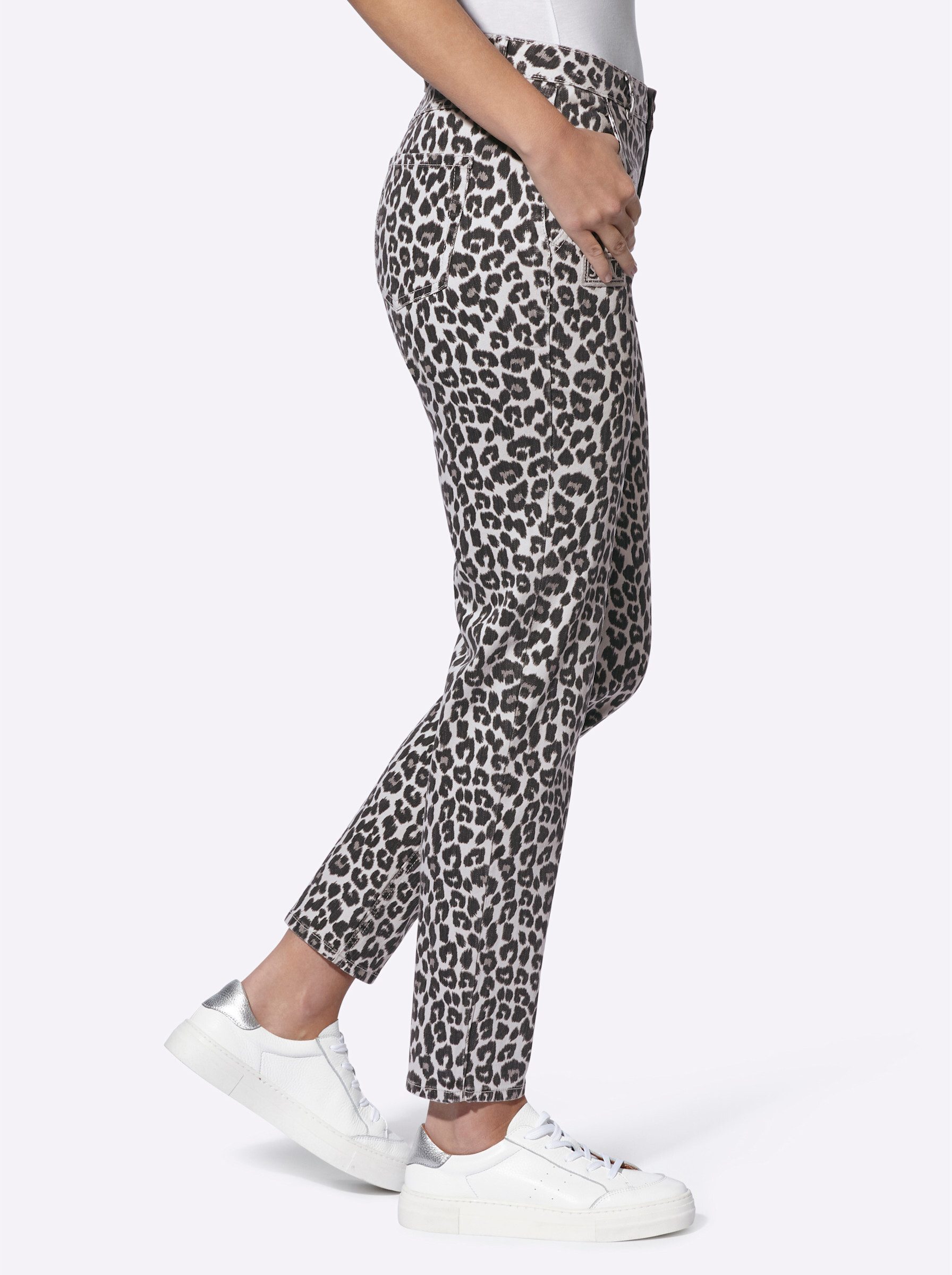 heine Bequeme Jeans Druck-Hose normal