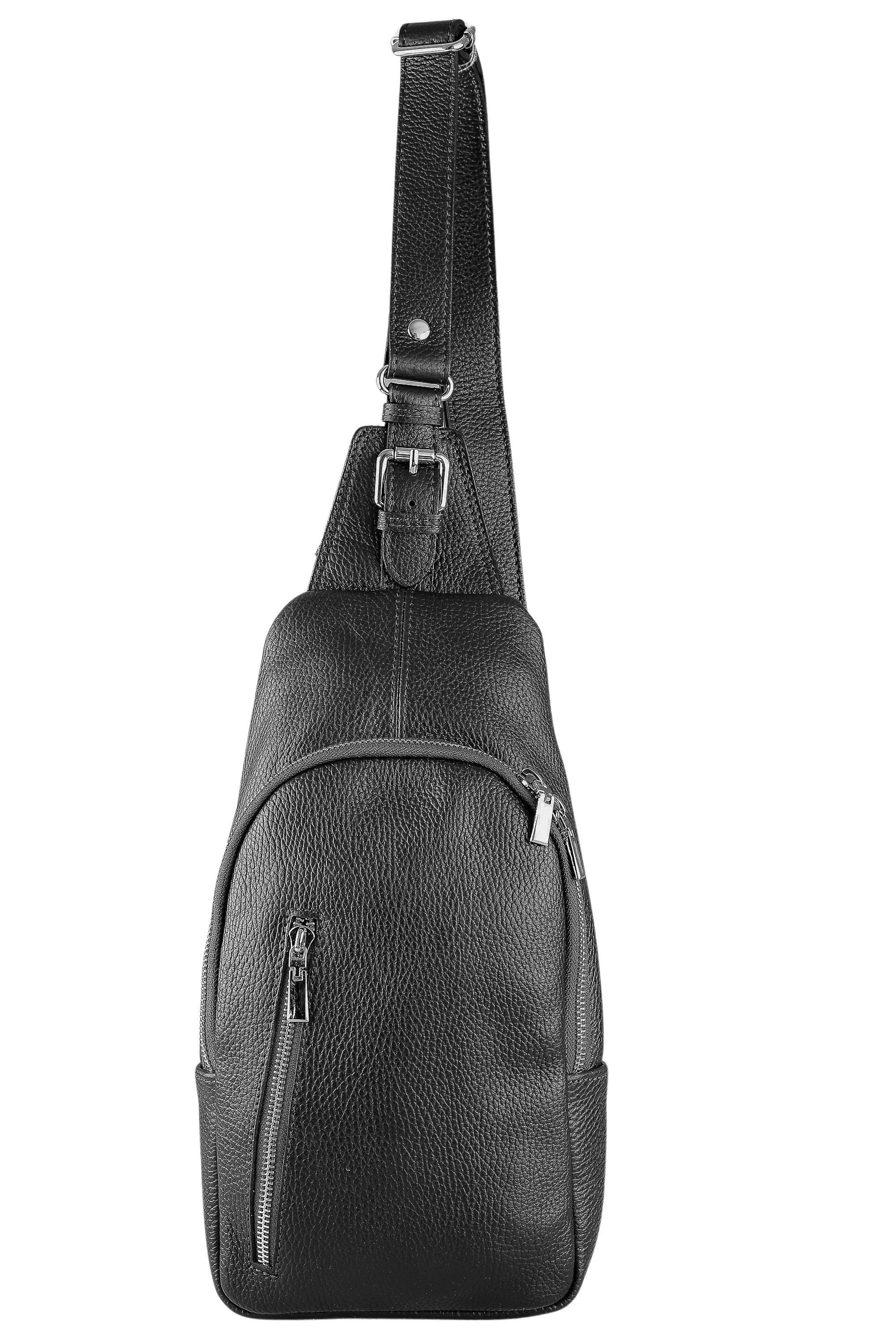 COLLEZIONE ALESSANDRO Umhängetasche Achilles, echtes Leder, viele Fächer