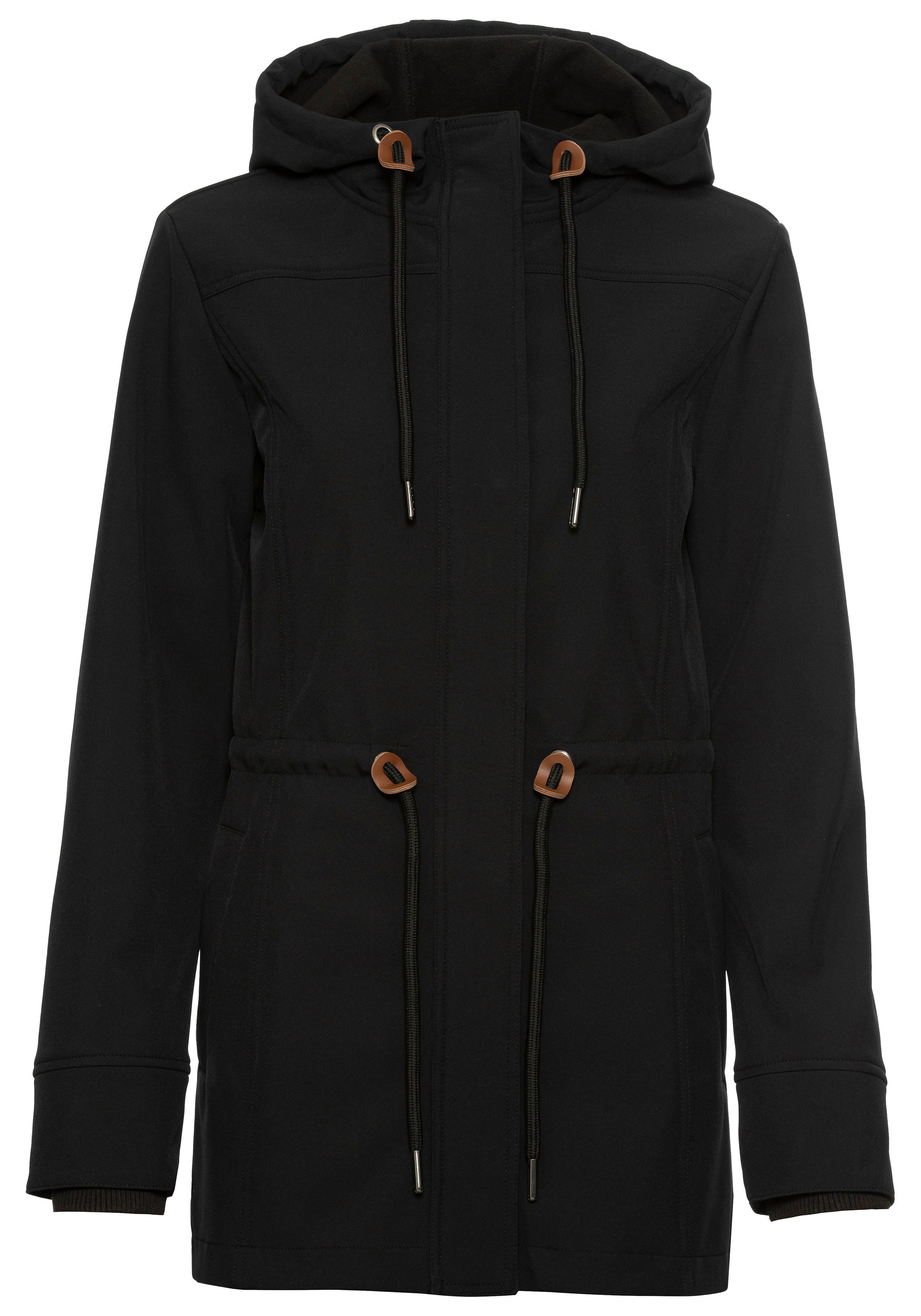 vivance active Softshelljacke mit Kordelzug an der Taille günstig online kaufen