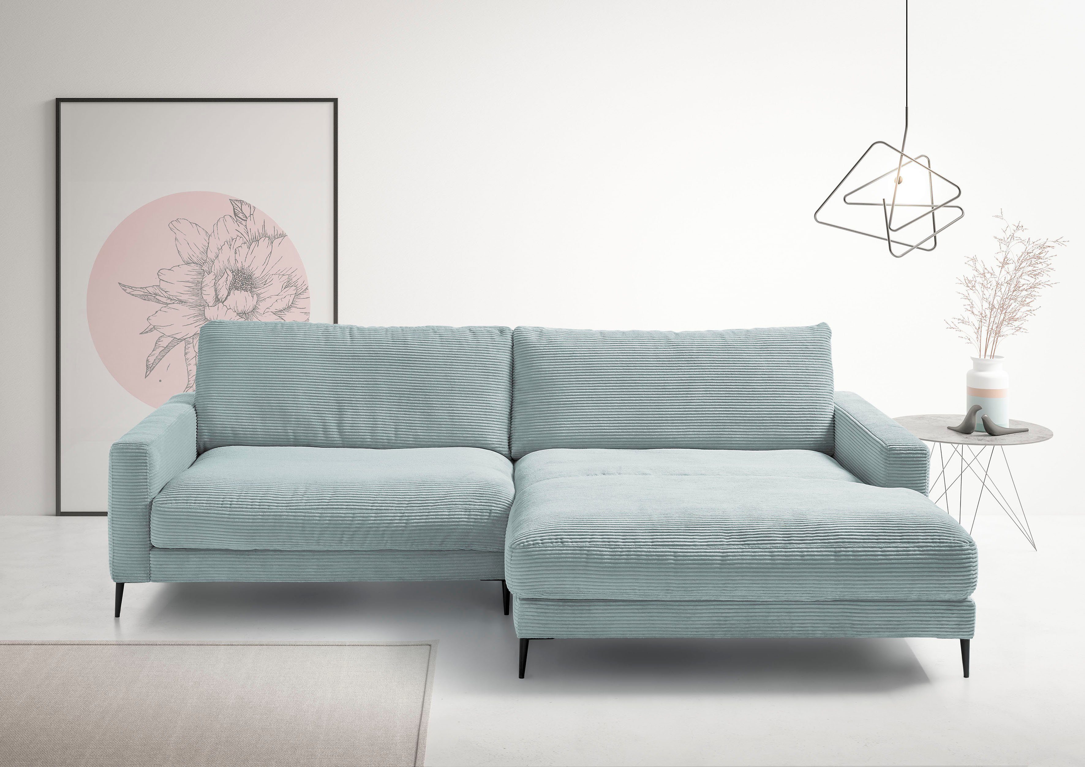 Ecksofa Downtown, B/T/H: 272/190/84 cm L-Form