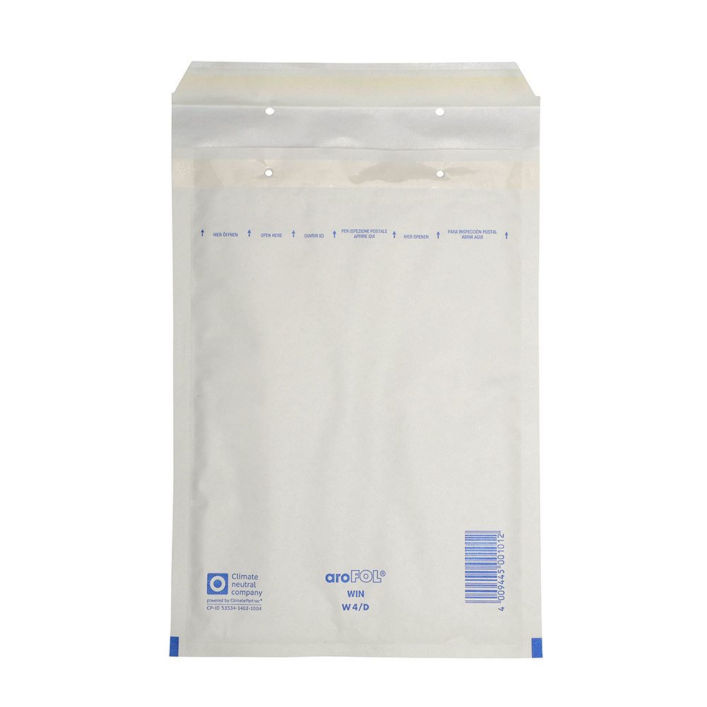 BB-Verpackungen Versandtasche Luftpolsterversandtasche, 180 x 265 mm, Größe: 4 / D, weiß