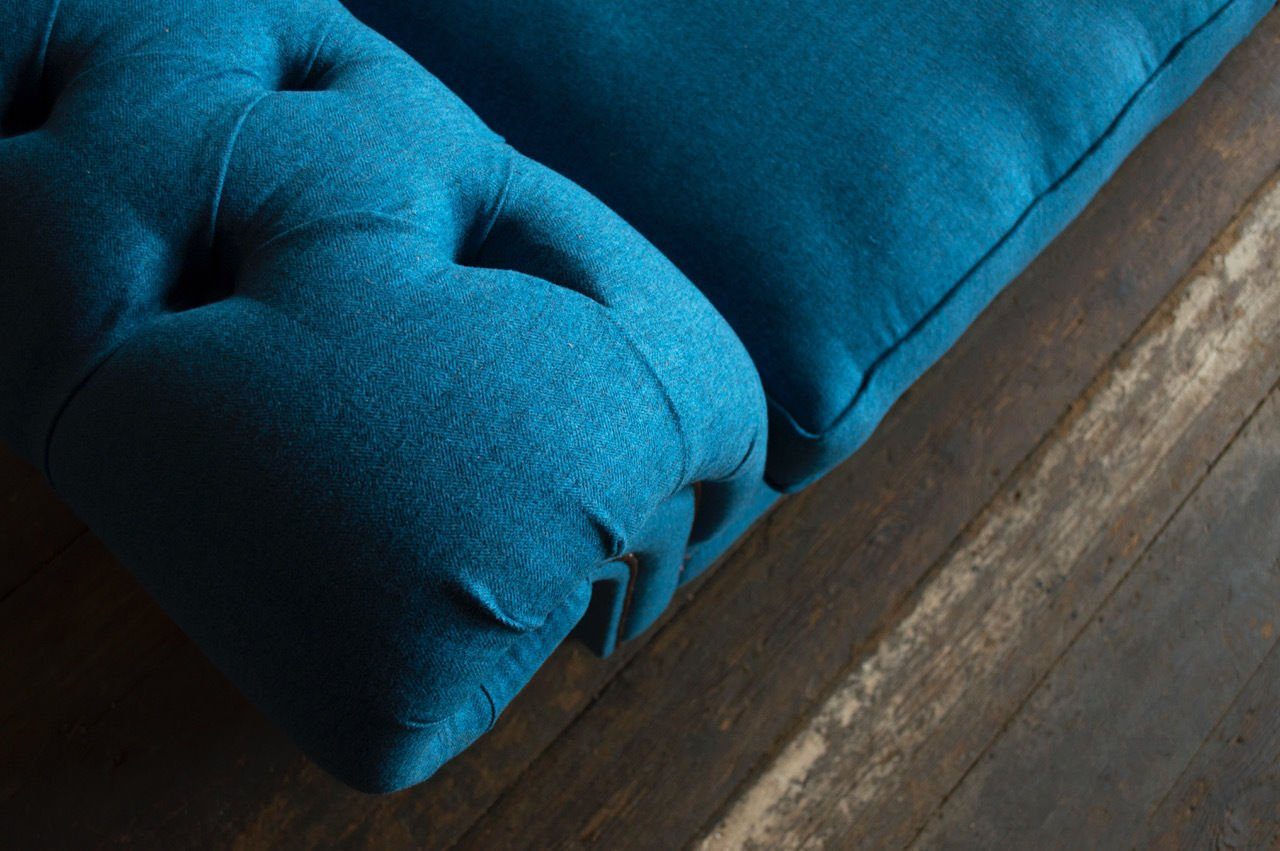 Couch Textil Chesterfield Sitz JVmoebel Sofa 3-Sitzer Garnitur Europe Luxus Made Design in Polster Neu,