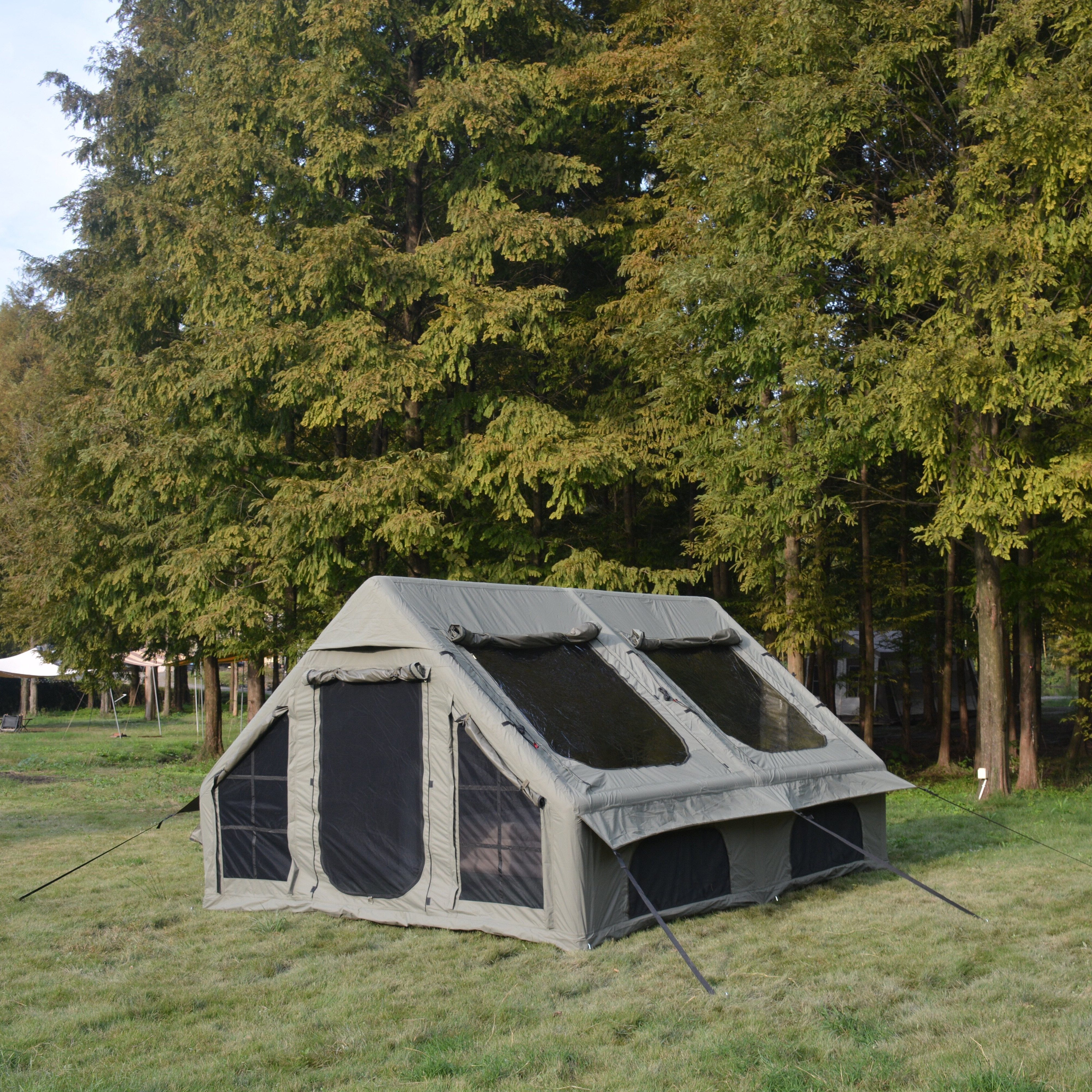 CHICFURN Pavillon Aufblasbares Luftzelt für Outdoor mit Ofenabzug und UPF 50+, (Packung), Großes Zelt, 300 x 400 x 200 cm, aufblasbar