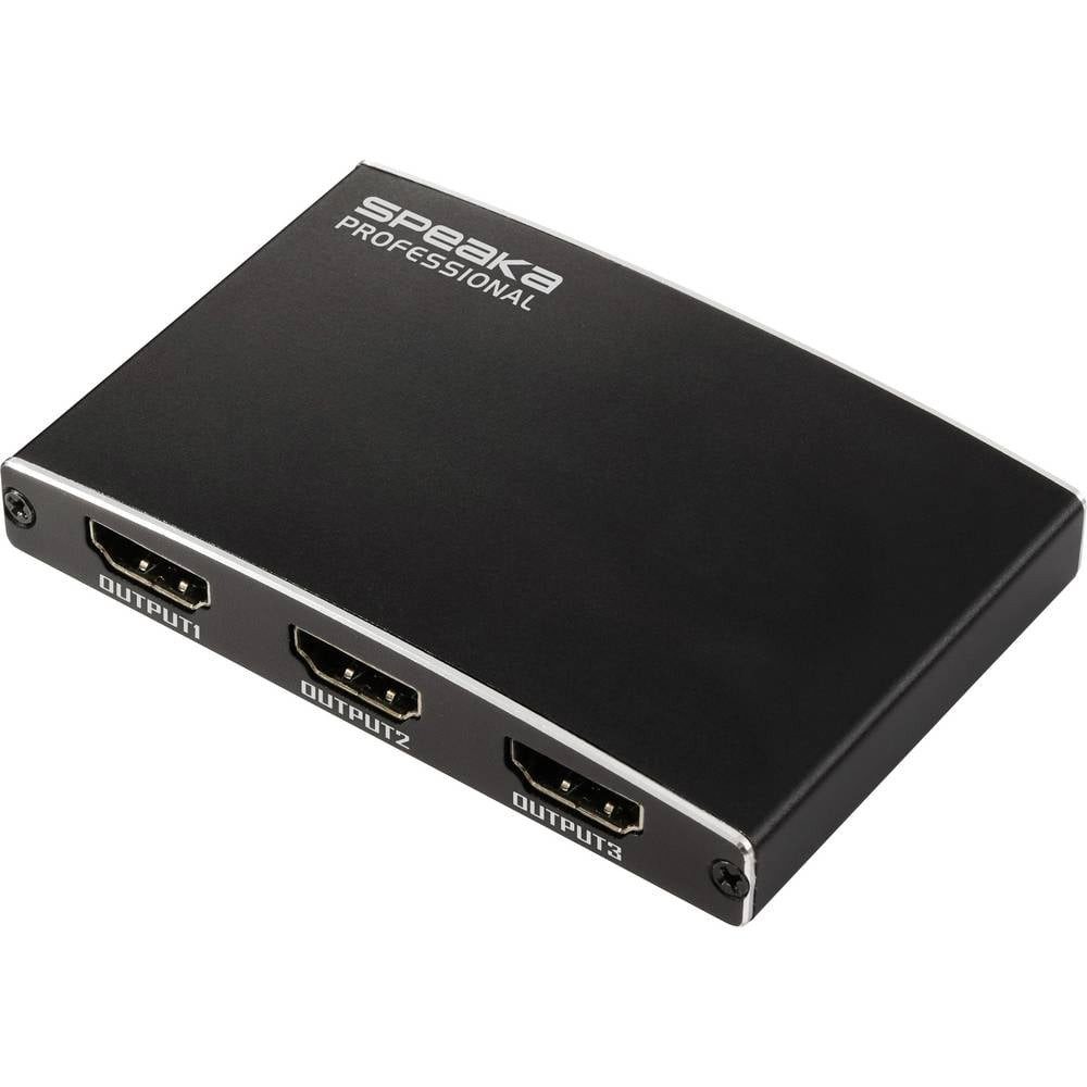 SpeaKa Professional SP-HDMIS-210 3 Port HDMI-Splitter Ultra HD-fähig 3480 x 2160 Pixel HDMI-Adapter