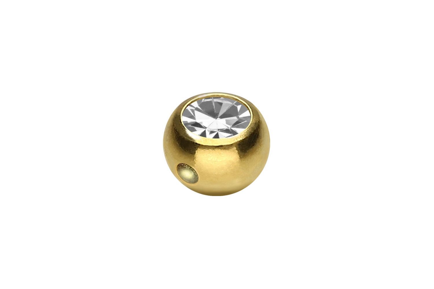 PIERCINGLINE Piercing-Set Chirurgenstahl Klemmkugel KRISTALL (Klemm-Aufsätze, 1-tlg)