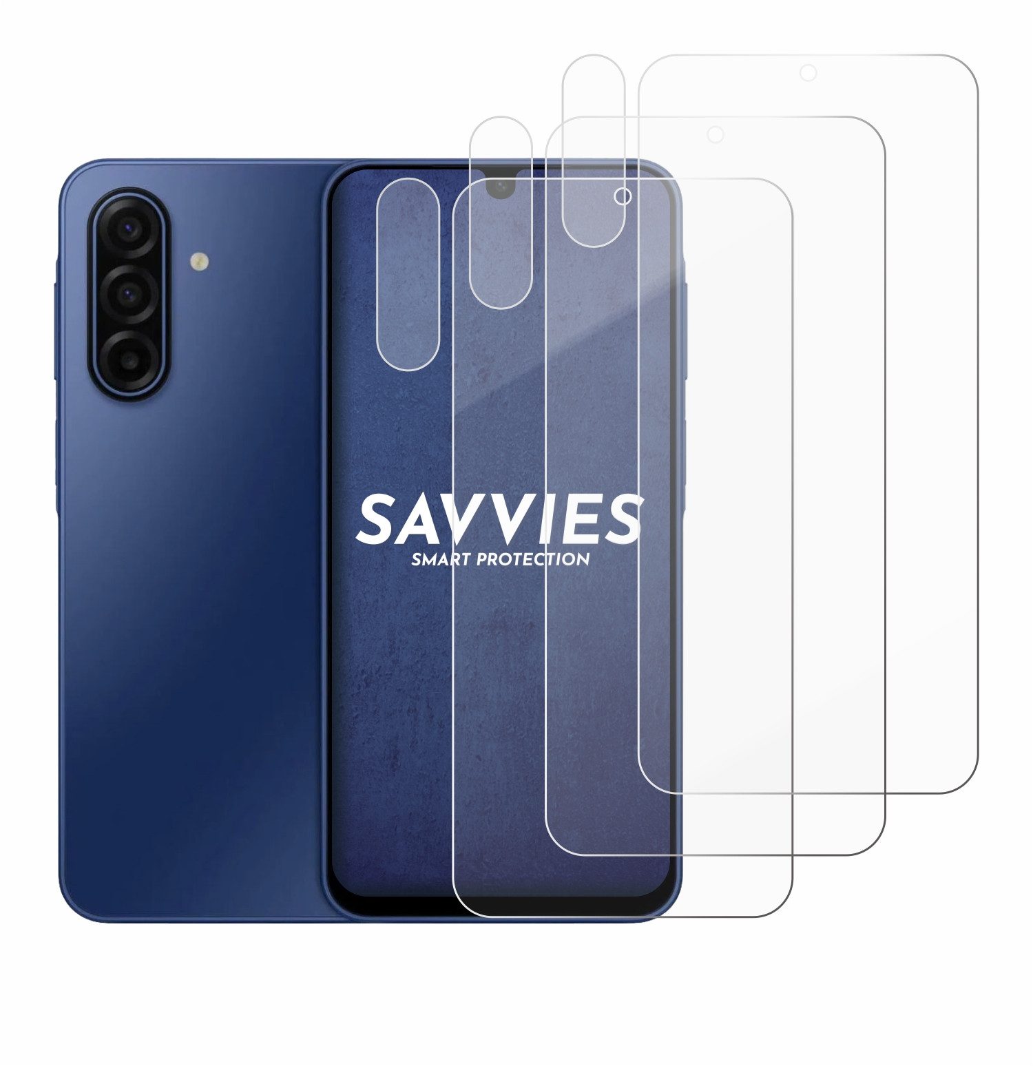 Savvies Displayschutzglas Schutzglas Panzer für Samsung Galaxy A17 5G (Display+Kamera), 3 Stück, Schutzfolie Display Schutz Glas Folie klar – Bild 2 von 5