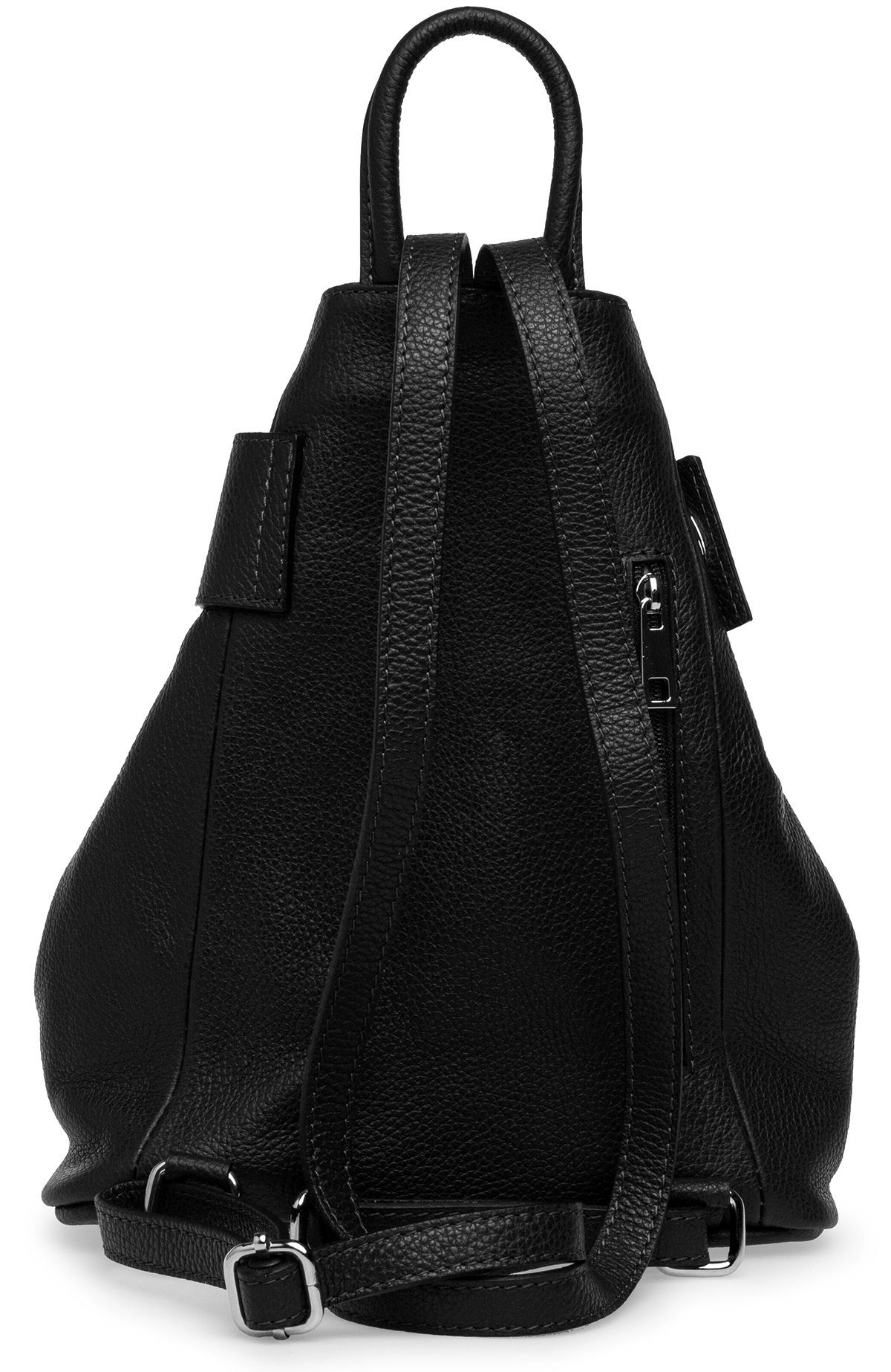 Caspar Cityrucksack Mittelgroßer Damen Rucksack aus Leder - CLASSIC LINE - Modell No.789 – Bild 3 von 5