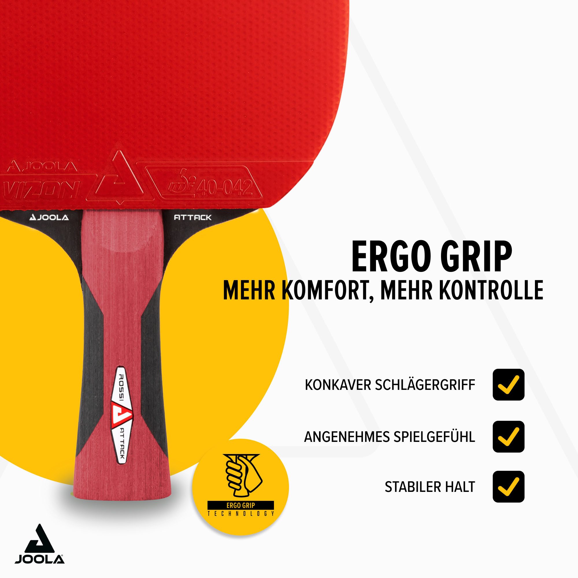 Joola Tischtennisschläger Rosskopf Attack (Packung)