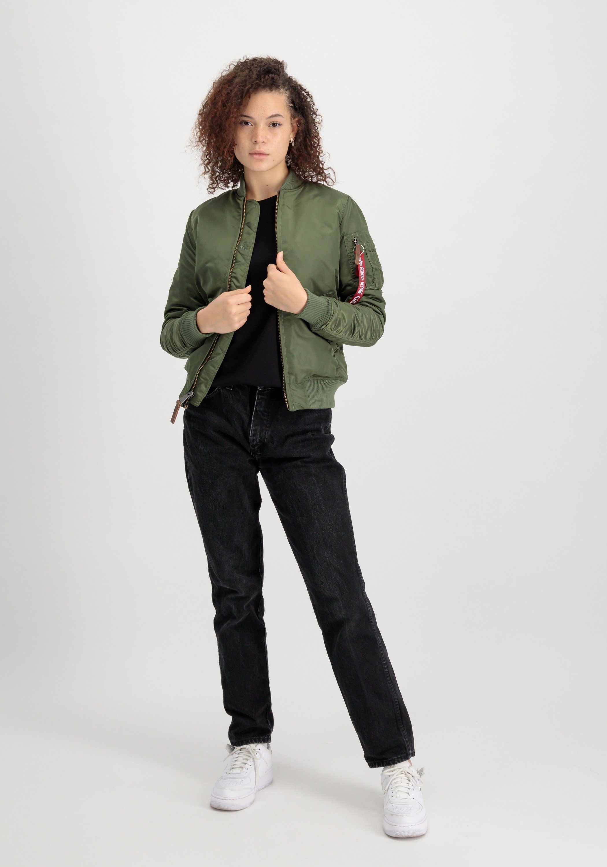 Wmn Alpha Bomberjacke Bomber Women - Jackets & VF Industries MA-1 Alpha sage-green Flight 59 Industries