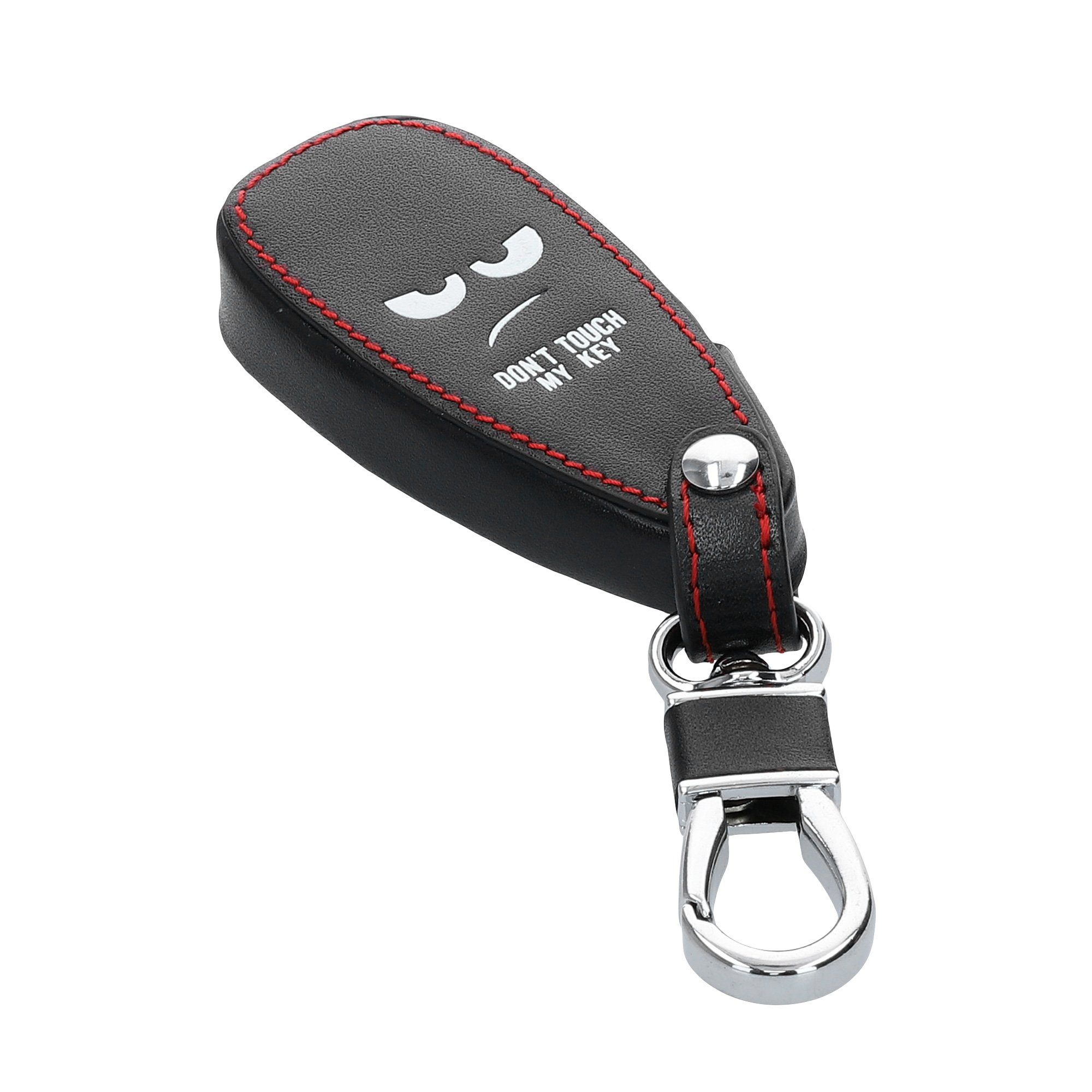 Schlüsselhülle Hülle Kunstleder kwmobile Autoschlüssel Ford, Schutzhülle Schlüsseltasche Weiß für Cover