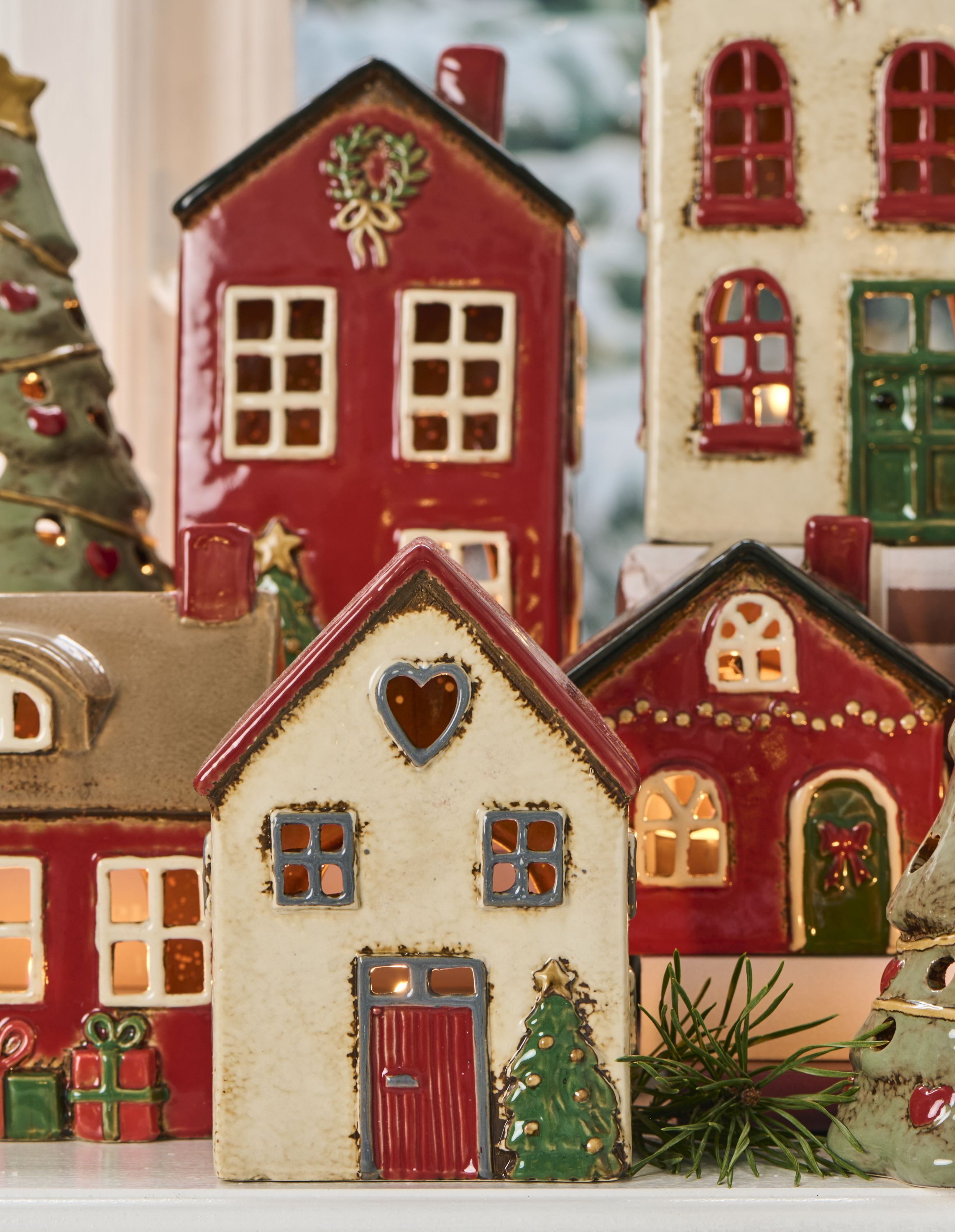 Ib Laursen Weihnachtshaus Ib Laursen - Lichterhaus Teelichthalter Teelichth günstig online kaufen