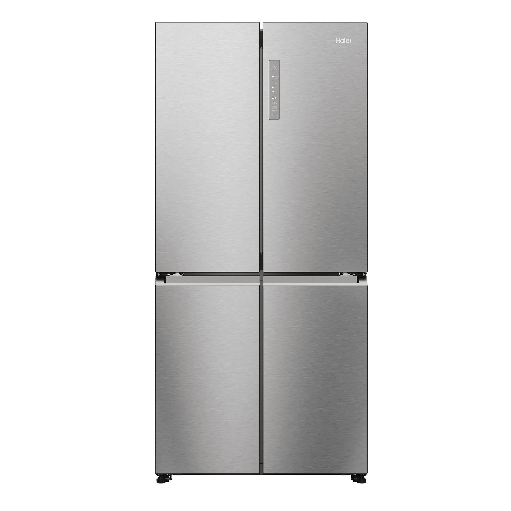 Haier Side-by-Side Edelstahlfront HCR7818DNMM, 181,5 cm hoch, 83,3 cm breit, Total No Frost, Holiday Modus, Türdisplay