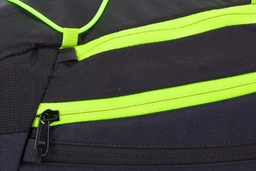 VAUDE Fahrradtasche Silkroad L black bright green Gepäckträgertasche