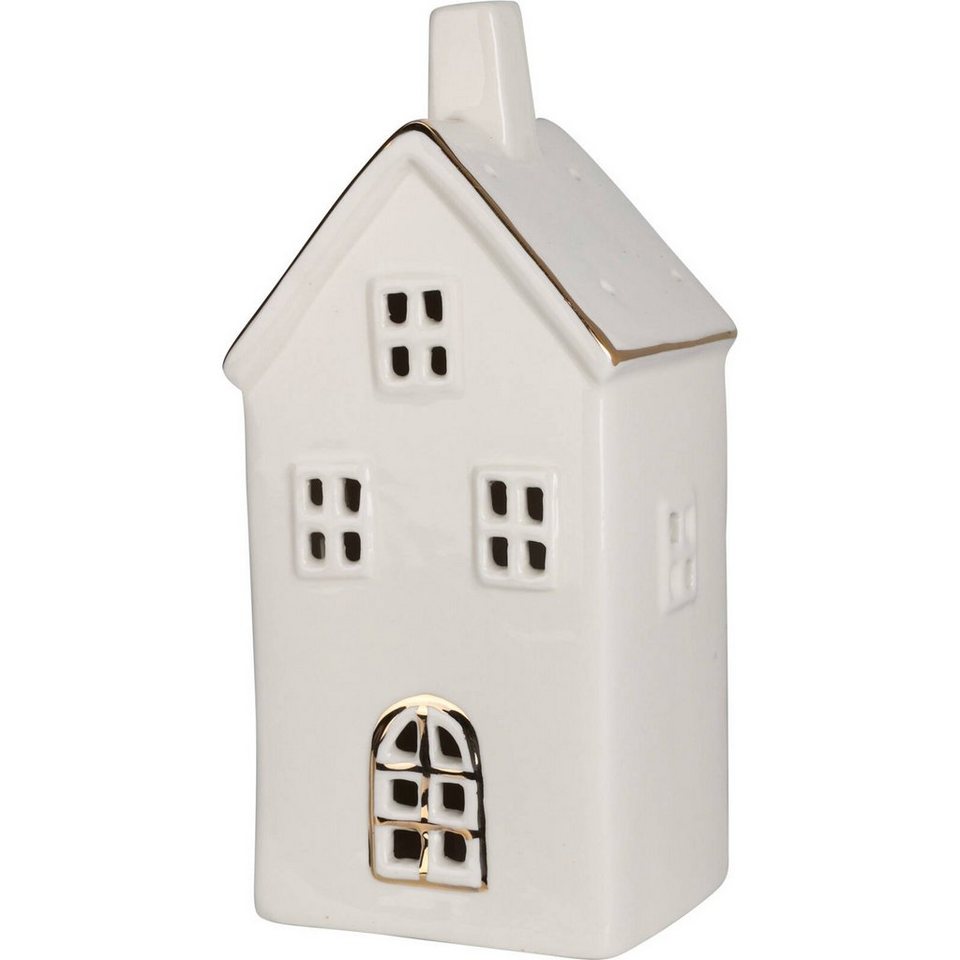 Home & styling collection Weihnachtsfigur Keramik Häuschen (Deko Objekt, Deko Objekt)