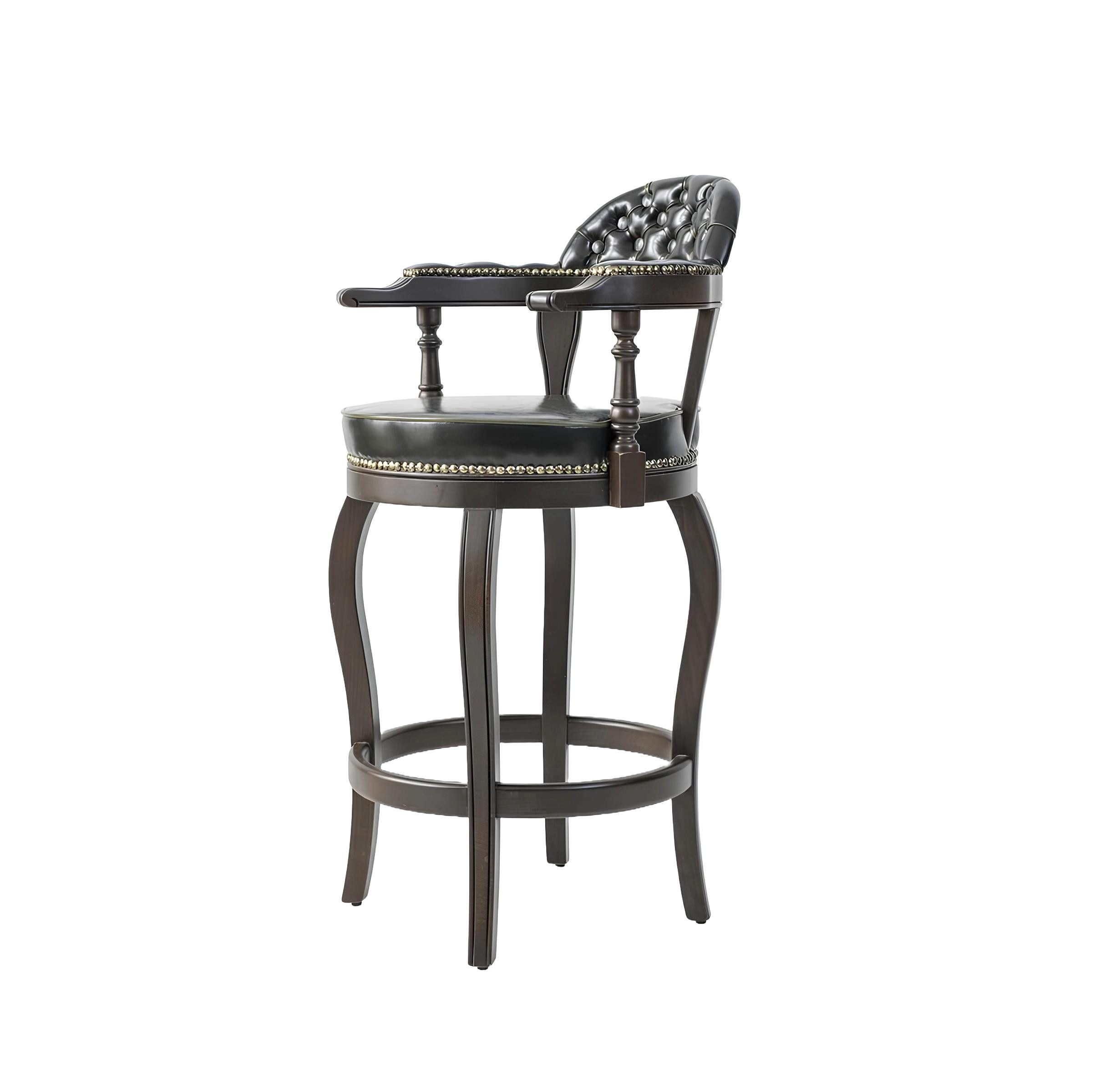 Xlmoebel Barhocker Moderner Holz-Barhocker mit ergonomischer Form und bequemer Sitzfläche (1 St., Barhocker), Hergestellt in Europa