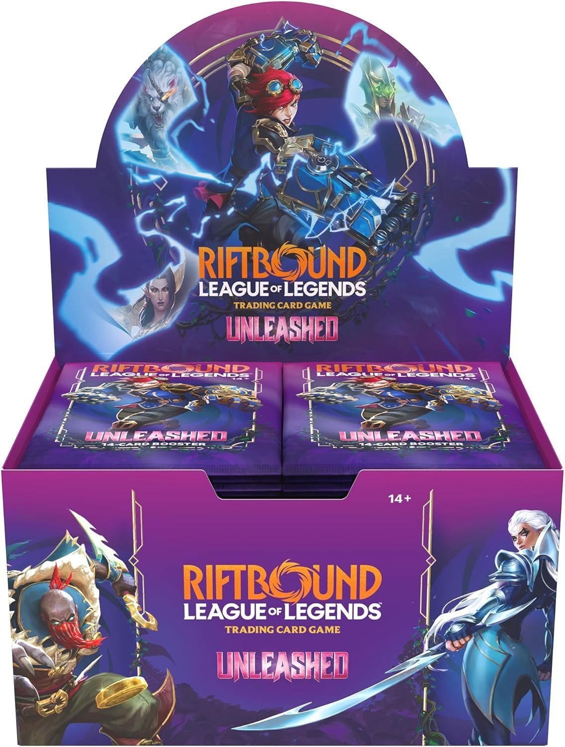 RioT Sammelkarte League of Legends Riftbound UNLEASHED Booster Display Englisch