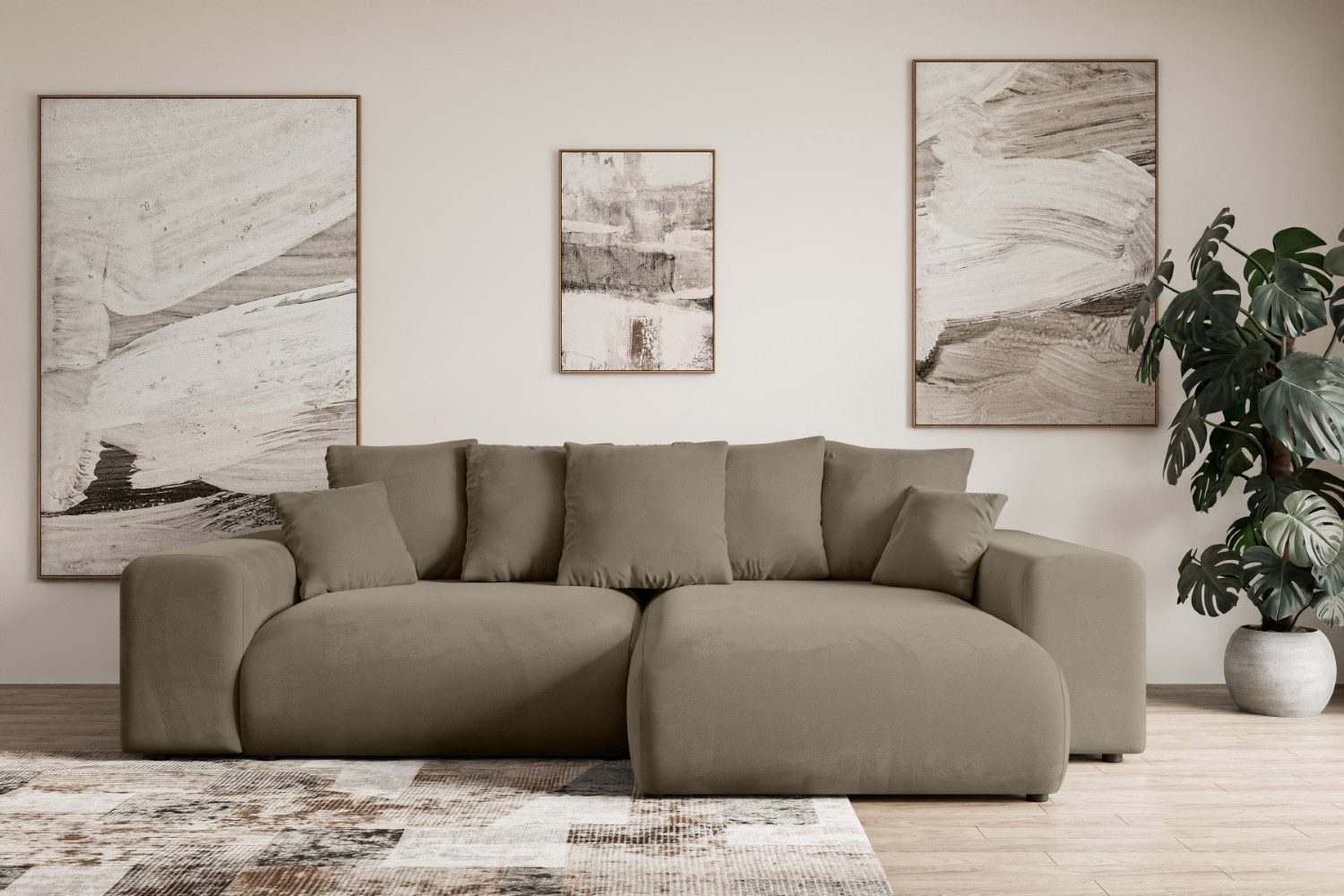 ALTDECOR Ecksofa ESKAR-L, Couch mit Schlaffunktion, günstig online kaufen