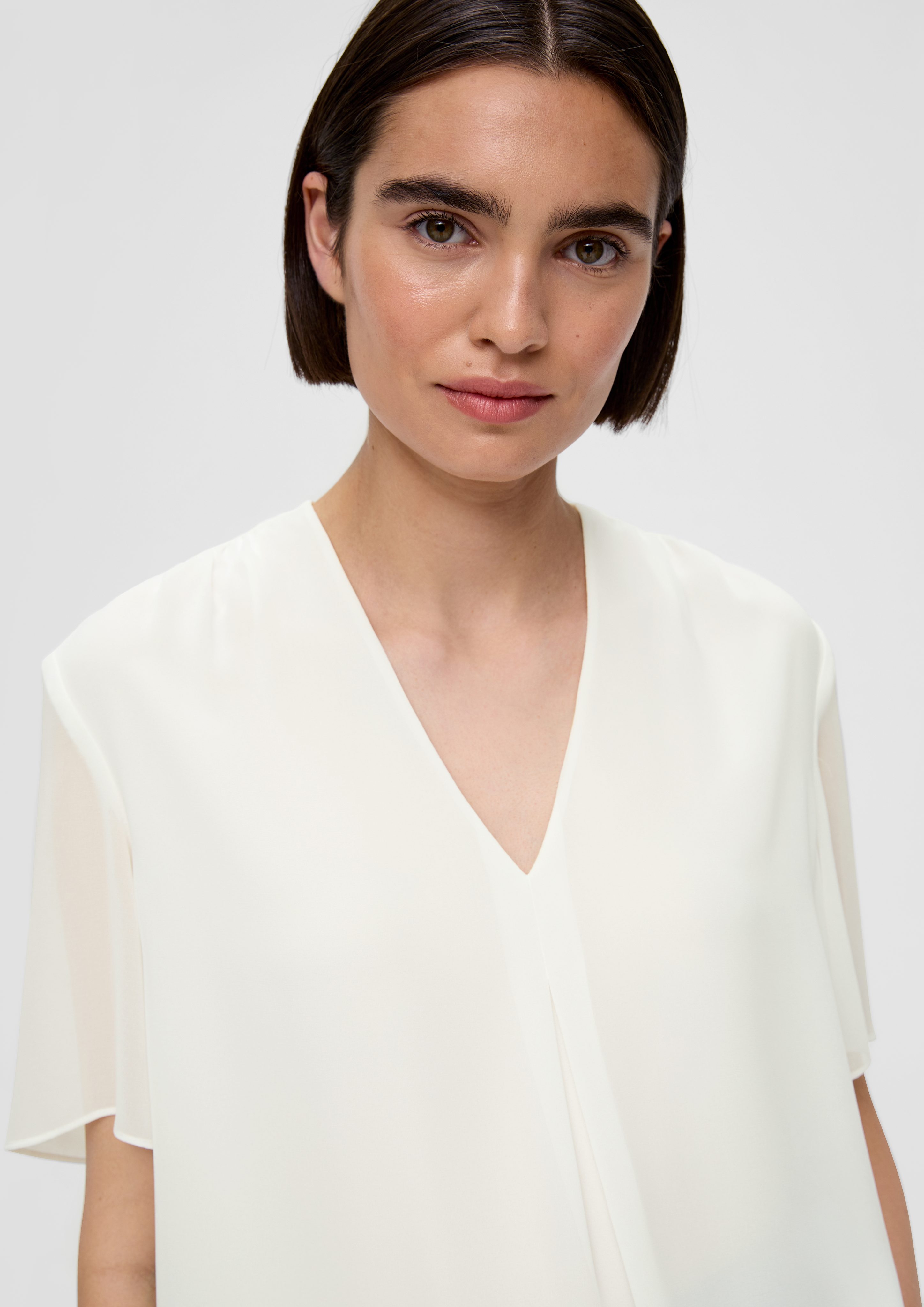 s.Oliver BLACK LABEL Kurzarmbluse Bluse mit günstig online kaufen