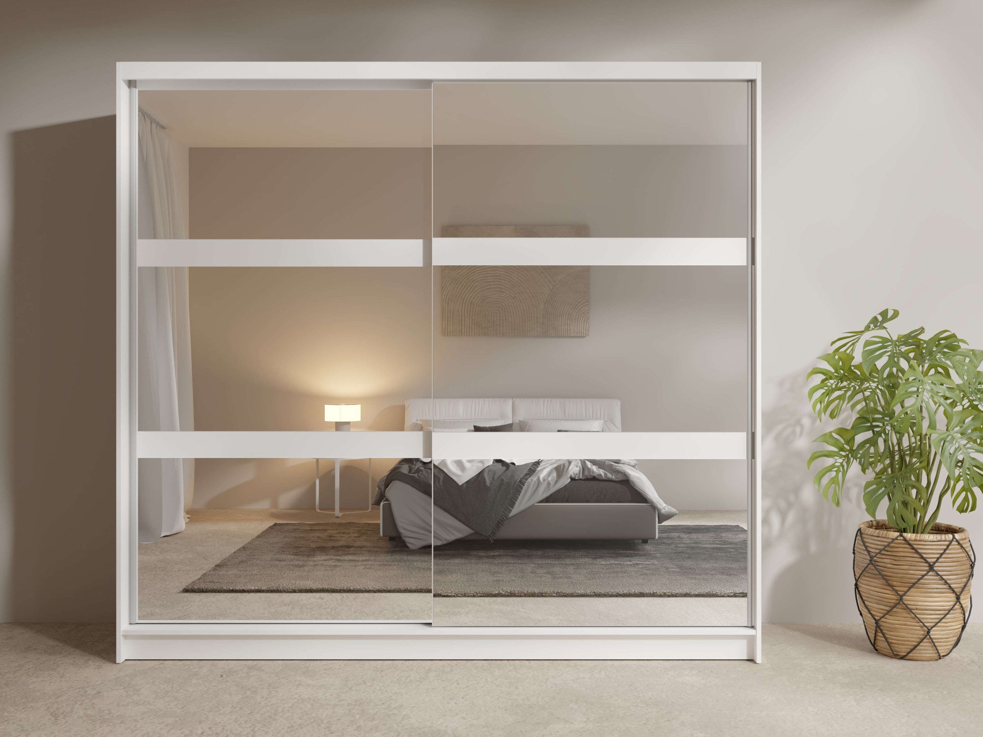 OTTO home Kleiderschrank 2-türiger Kleiderschrank mit Spiegeln, Einlegeböden und Kleiderstangen