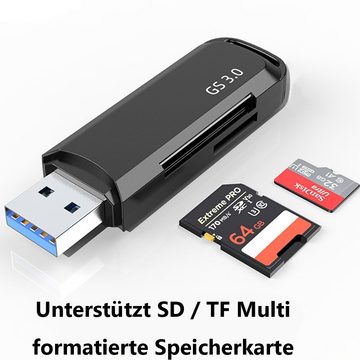 GelldG Speicherkartenleser USB 3.0 Kartenleser, SD/Micro SD Kartenlesegerät