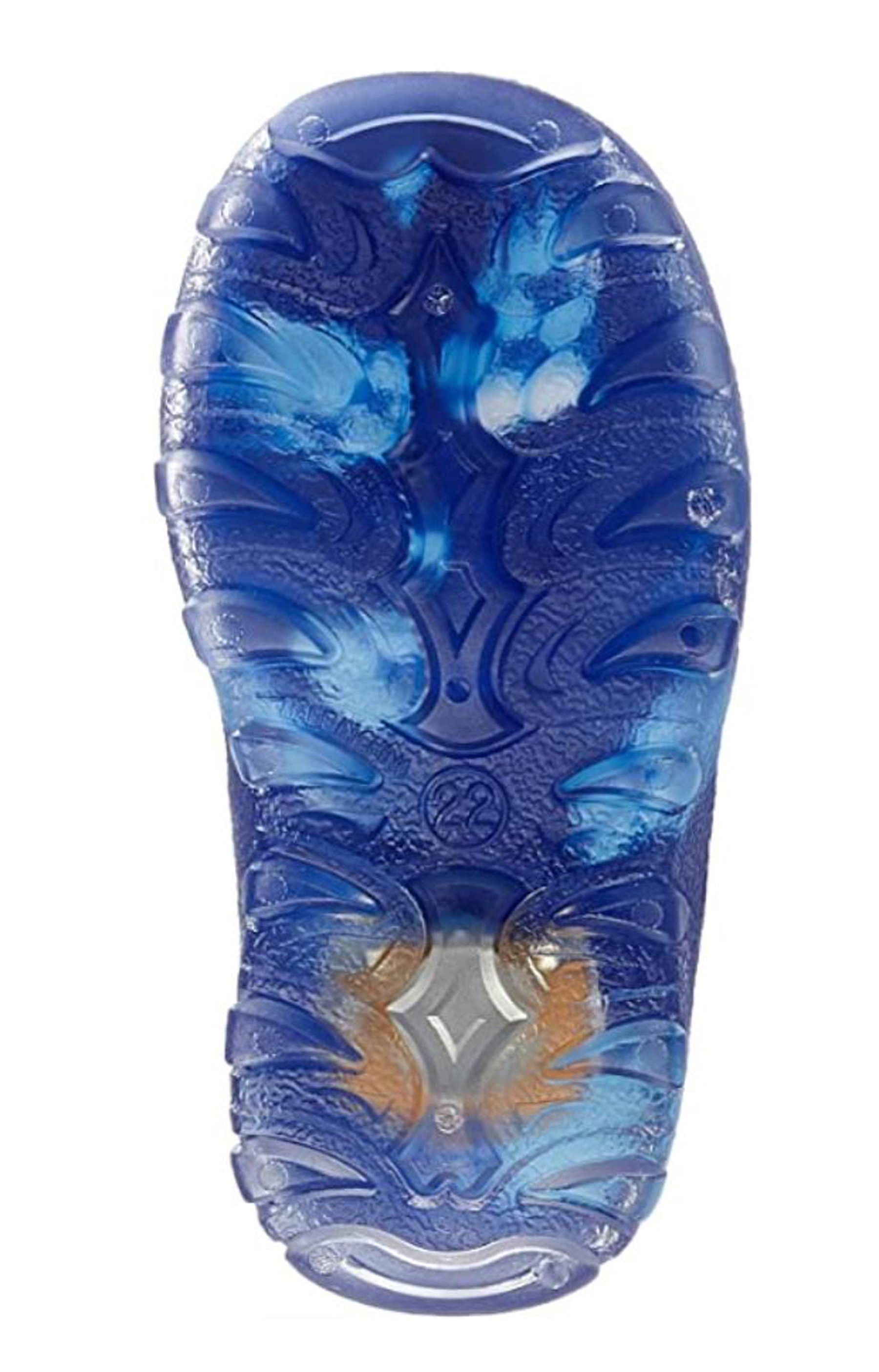 Beck Blinkender Regenstiefel  Fussball mit Warmfutter Gummistiefel (mit Blinksohle für mehr Sicherheit im Dunkeln, für warme Füße bei Nässe und Kälte) wasserdicht, sehr kuscheliges Warmfutter