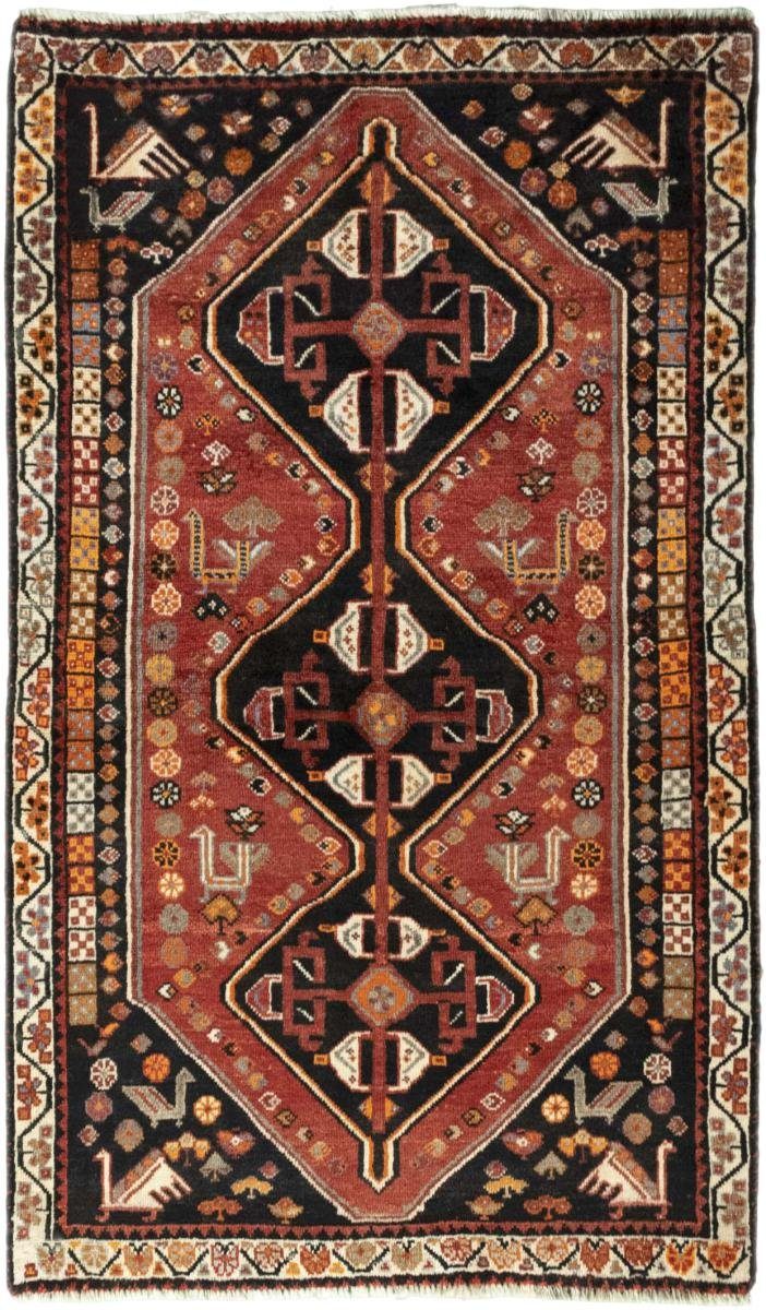 Shiraz mm Orientteppich 90x154 Perserteppich, Nain / Höhe: Trading, rechteckig, Orientteppich Handgeknüpfter 10