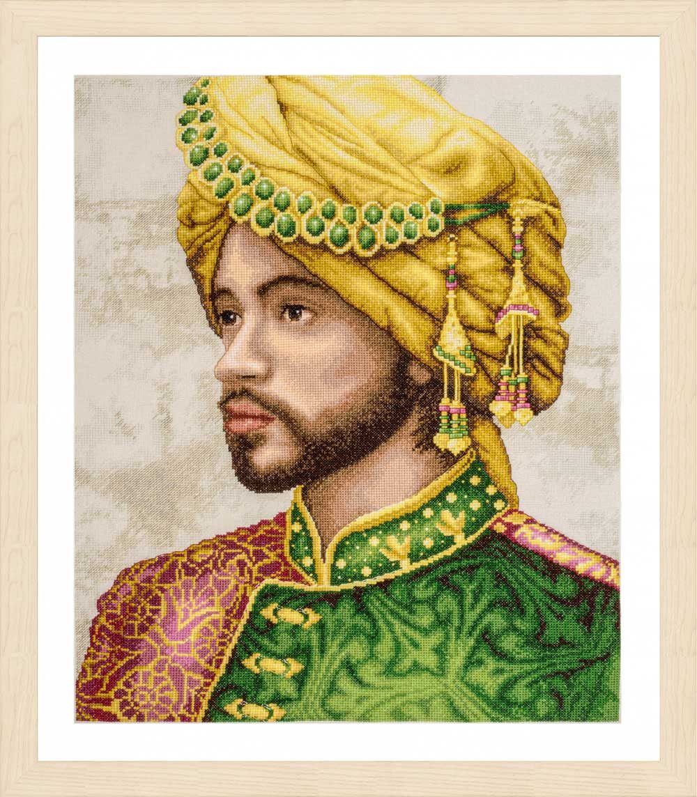 Lanarte Kreativset Lanarte telkruissteekpakket "Cultuur, gezag en kracht", 38x49cm, (embroidery kit by Marussia)