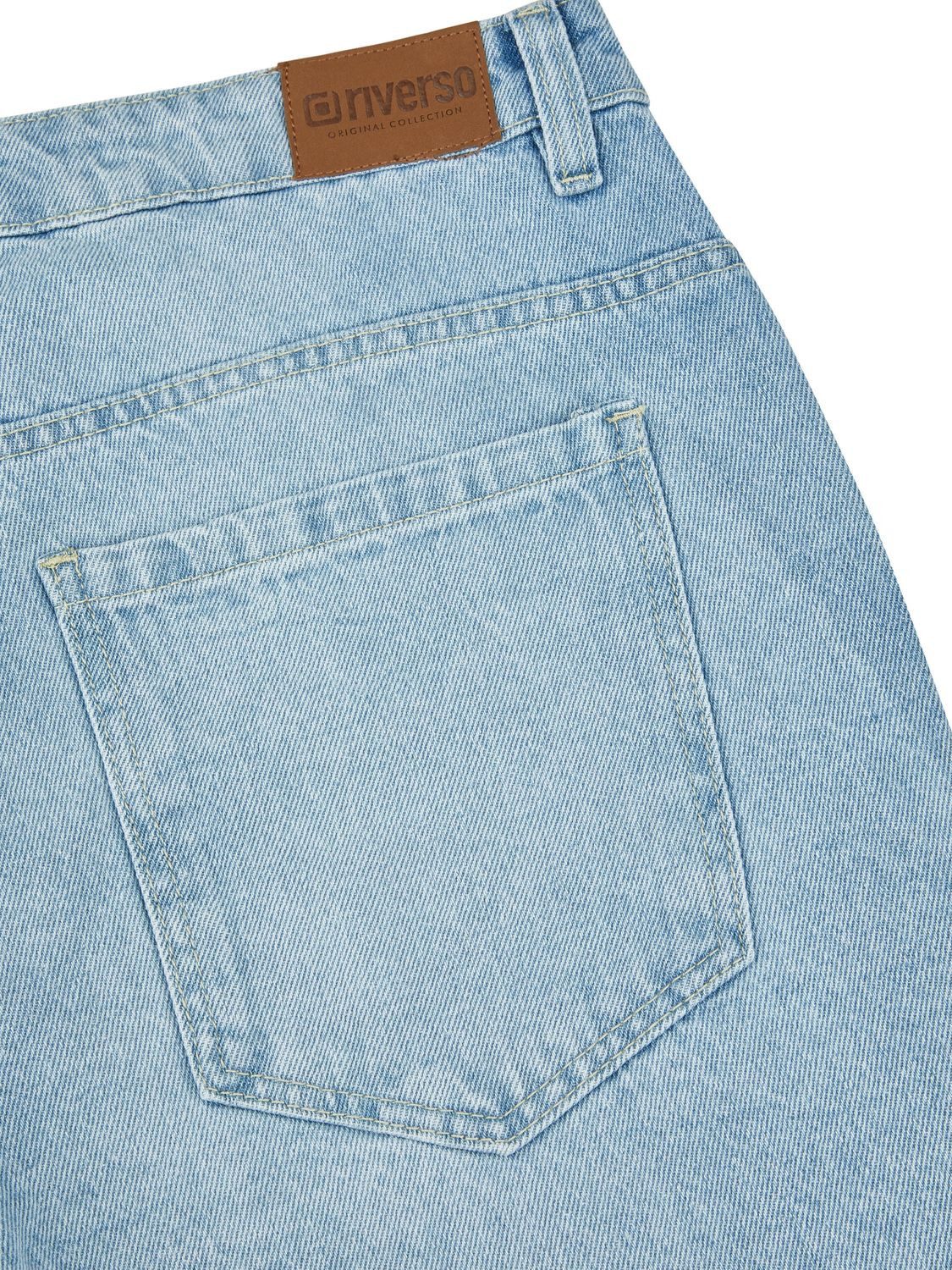 riverso Jeansshorts Herren Shorts RIVAshton Loose Fit Bermudashorts aus 100% Baumwolle – Bild 4 von 4