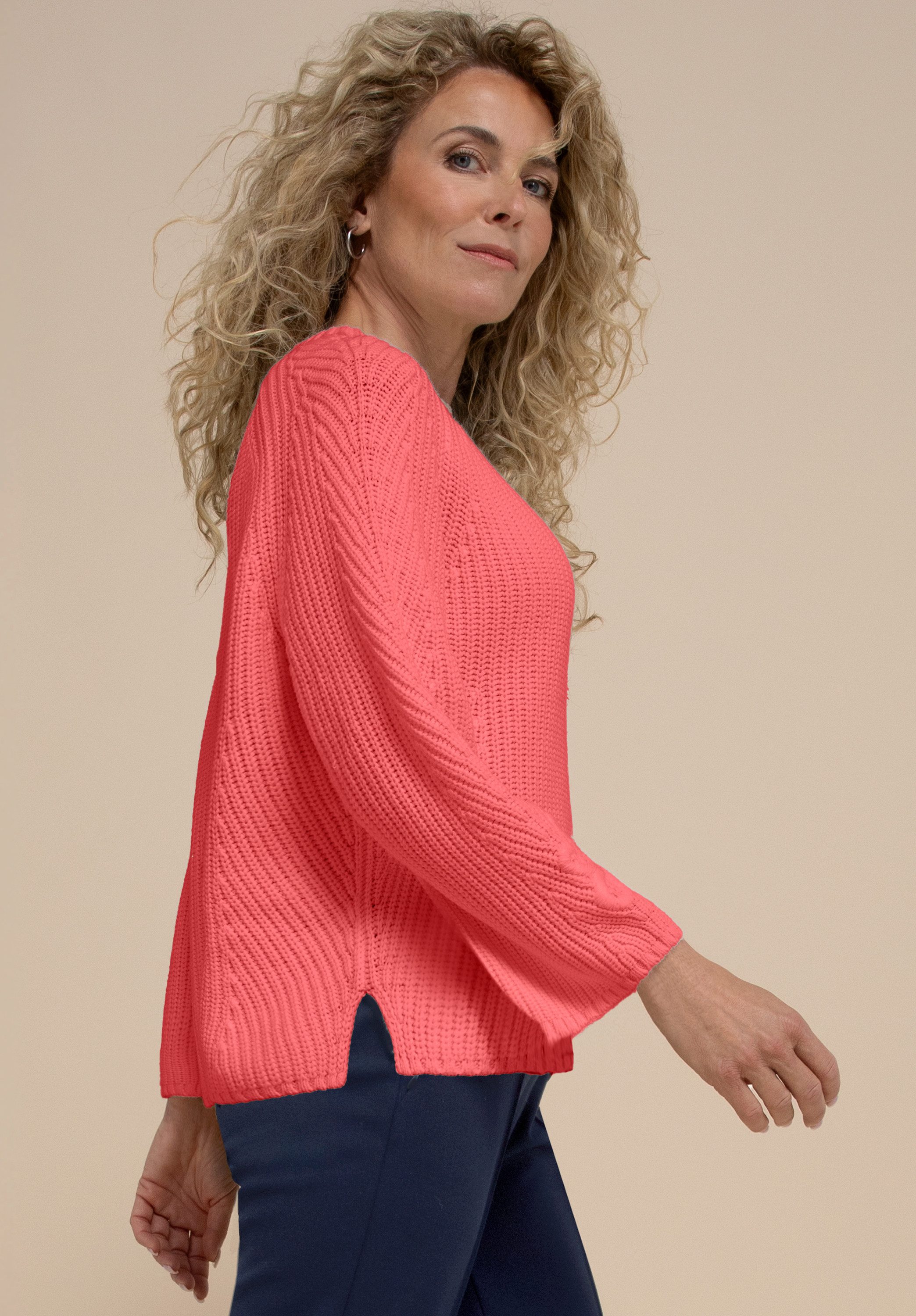 bianca Strickpullover REMIS in Patentstrick mit coolem Stickmotiv