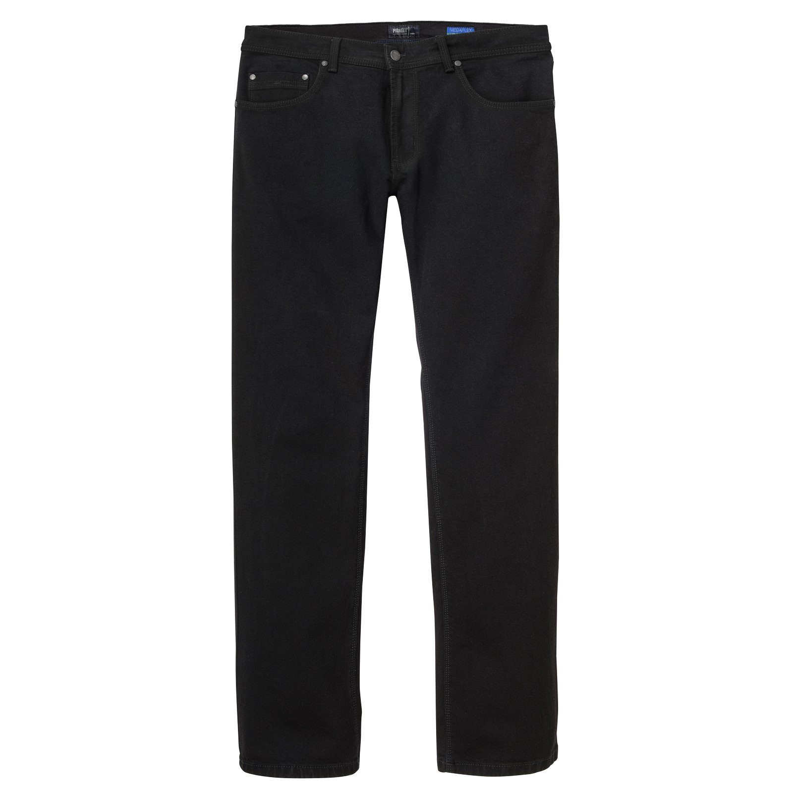 schwarz Größen Pionier Herren Stretch-Jeans Pioneer Stretch-Jeans Große Rando