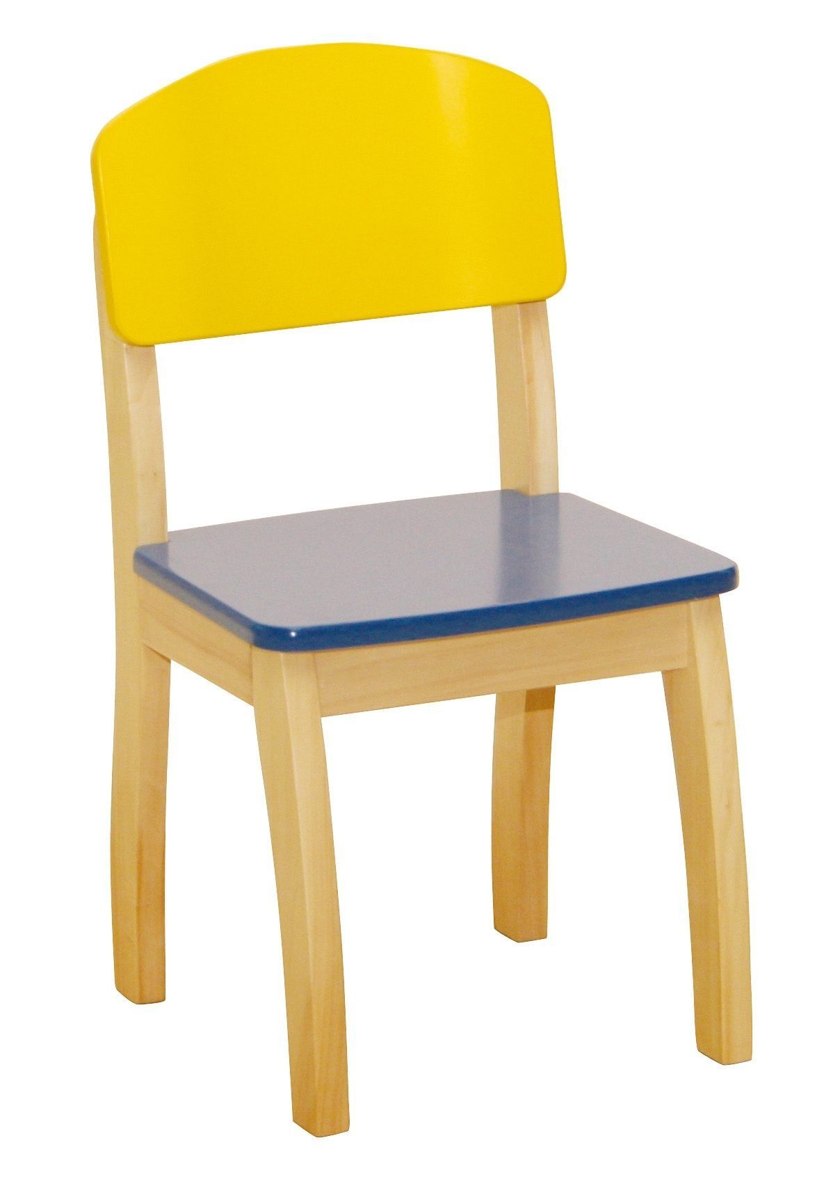 Stuhl Gelb/Blau