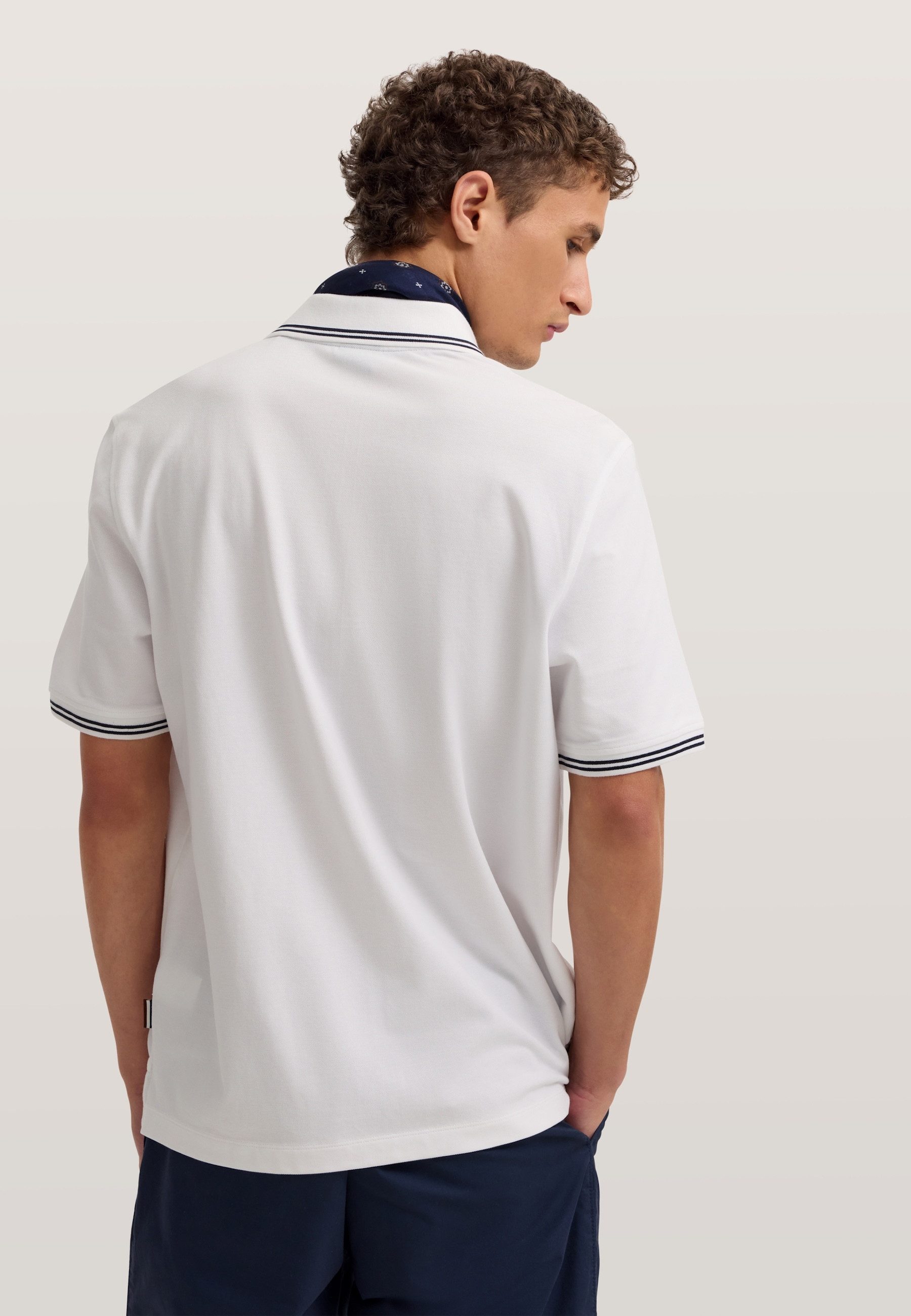 bugatti Poloshirt Modern Fit aus reiner Baumwolle