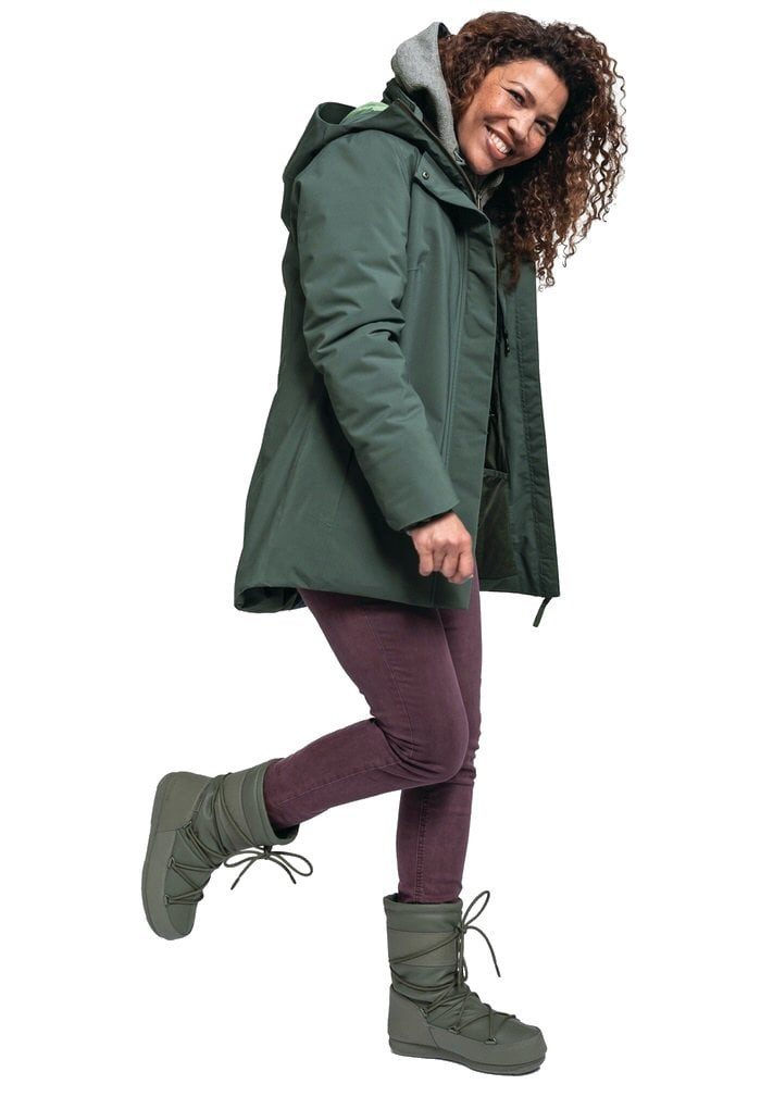 Schöffel Winterjacke Heat Cambria (Intellitex Heat Technologie) dunkelgrün Damen