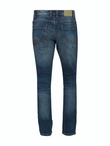 mit 5-Pocket-Jeans TAILOR Josh mid Reißverschluss TOM stone
