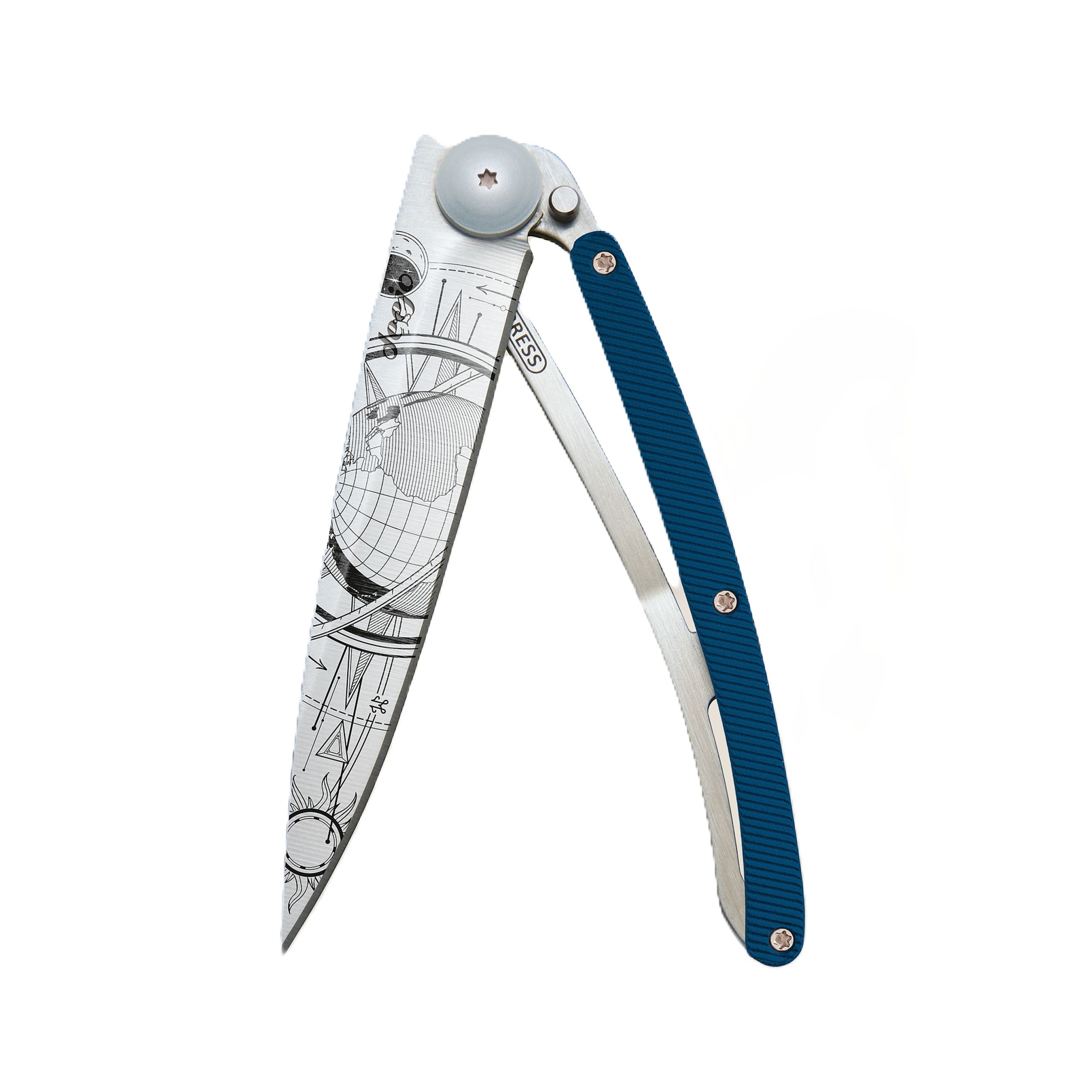 Deejo Taschenmesser - ultraleichtes Klappmesser 37g ? Edelstahl ? Aluminiumgriff ?