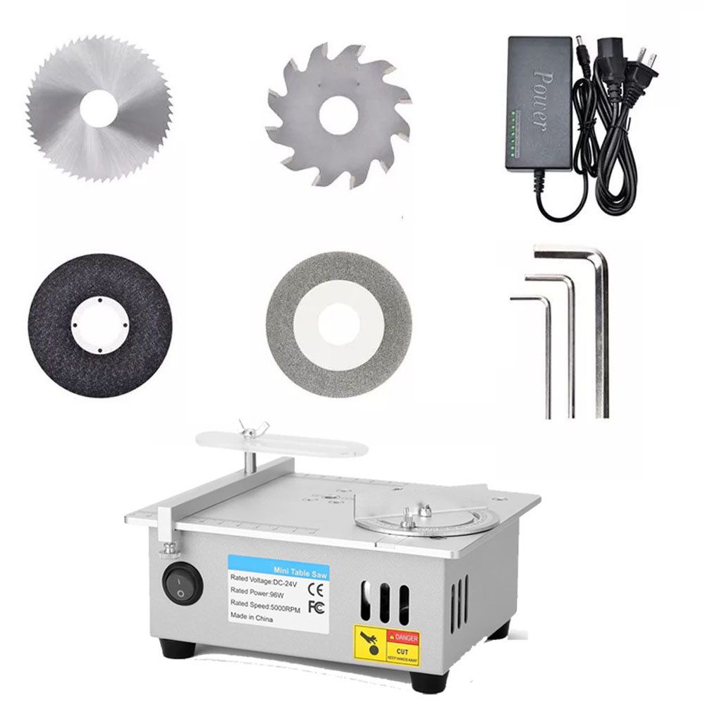 VIVIHEYDAY Tischkreissäge Mini Tischkreissägen Tragbare Präzisions Table Saw, Tischkreissäge für DIY-Holzbearbeitungsprojekte