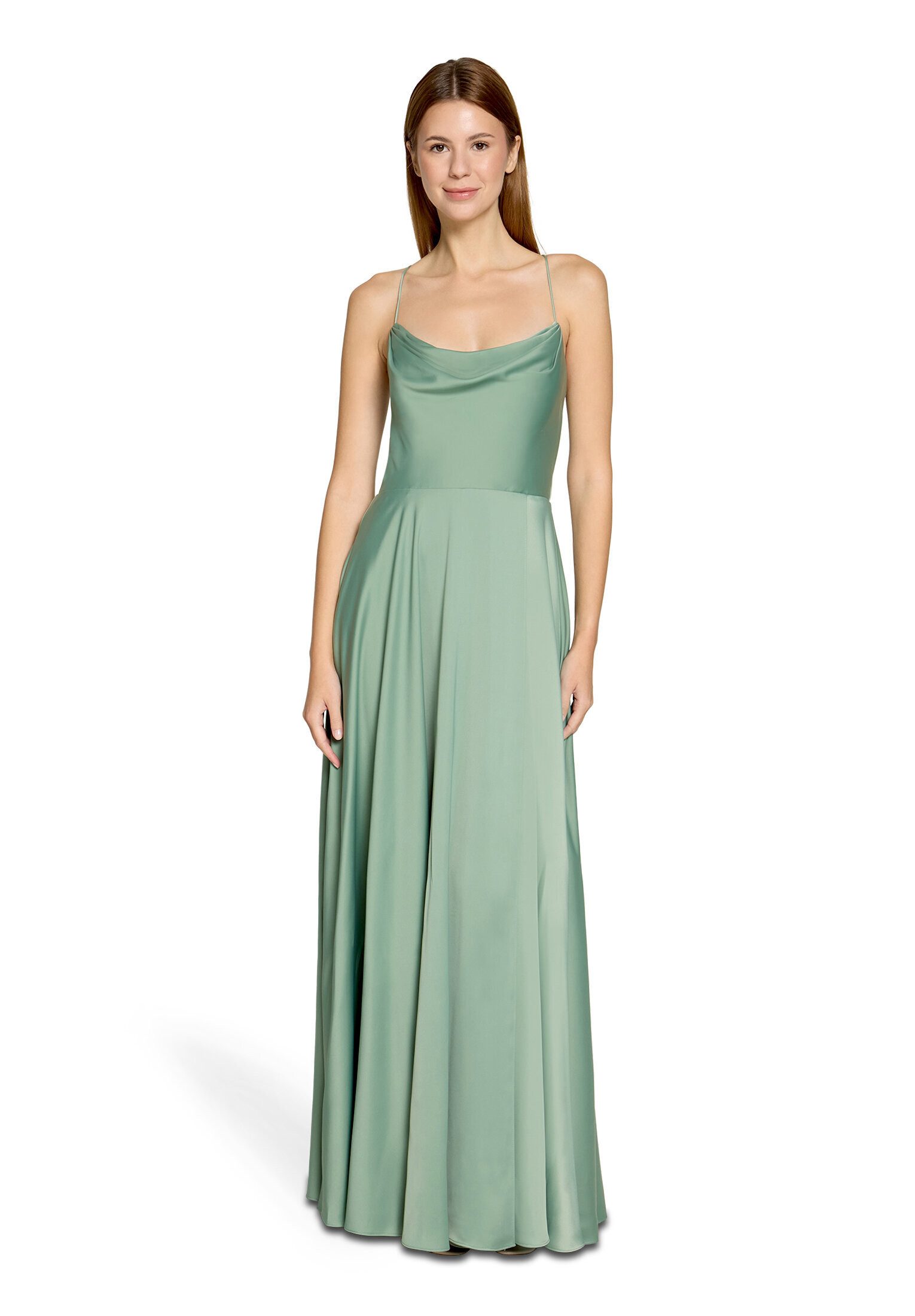 Vera Mont Abendkleid Damen mit Wasserfallausschnitt Material