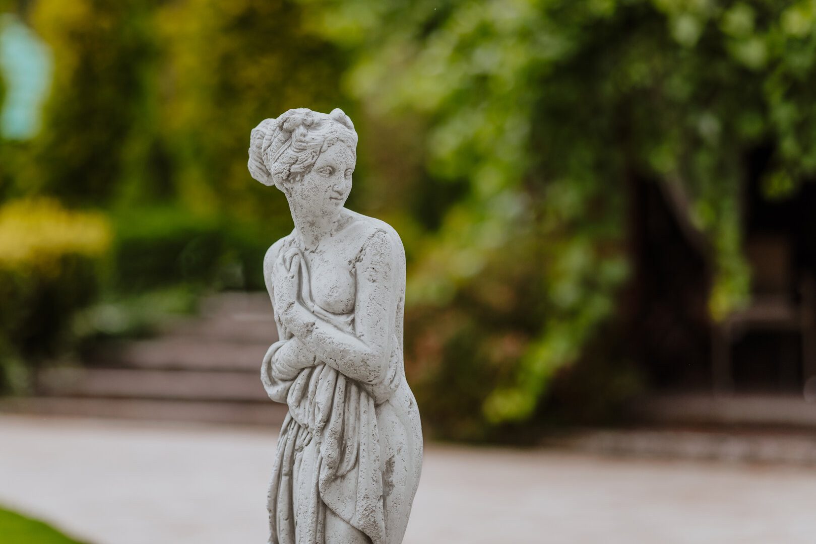 gartendekoparadies.de Gartenfigur Venus Italica Statue nach Antonio Canova, Steinfigur, H. 80 cm, 24 kg, Frostsicher – Bild 3 von 5