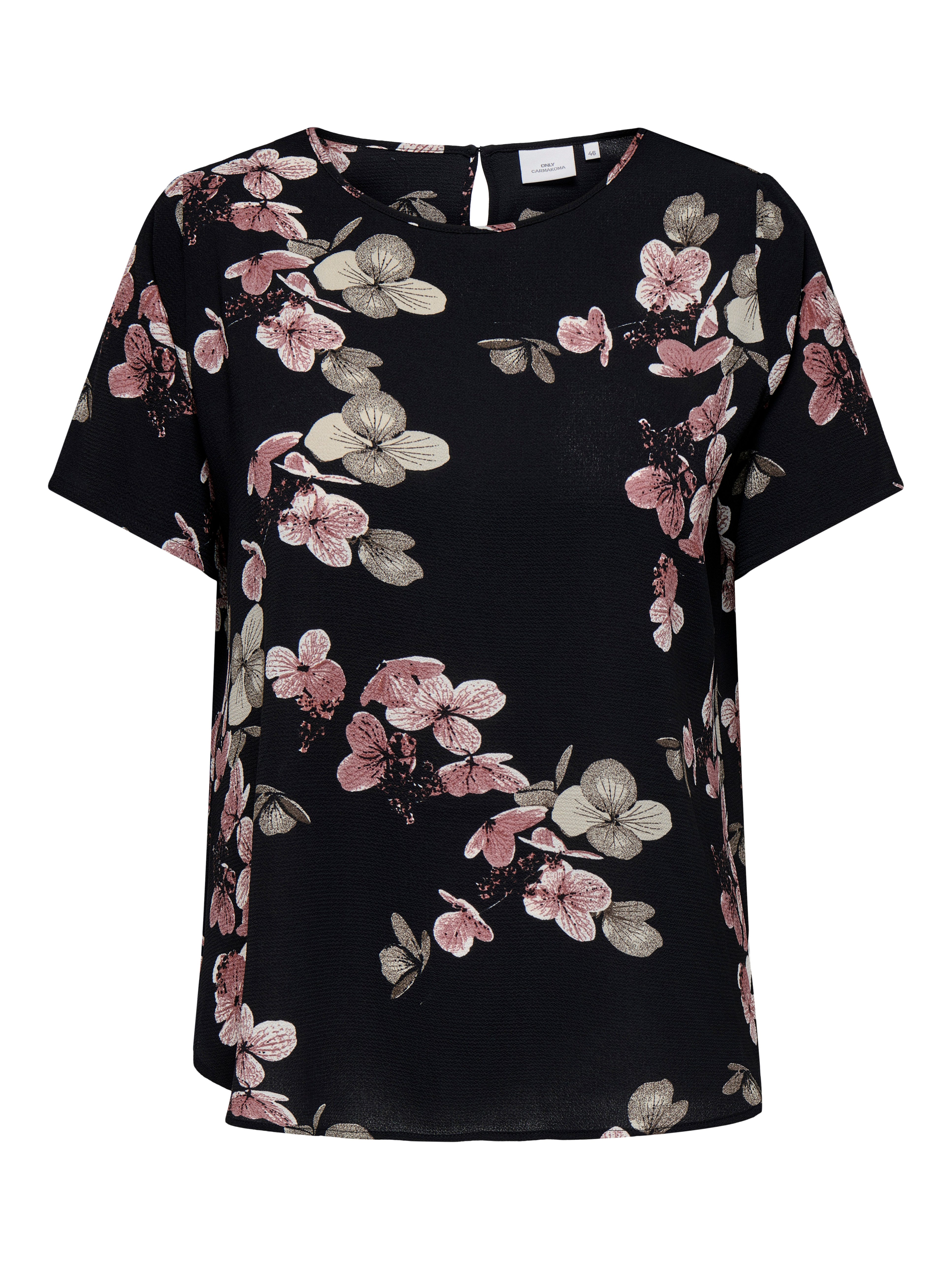 ONLY CARMAKOMA Shirtbluse CARVICA SS TOP WVN NOOS Materialmix, regular fit günstig online kaufen