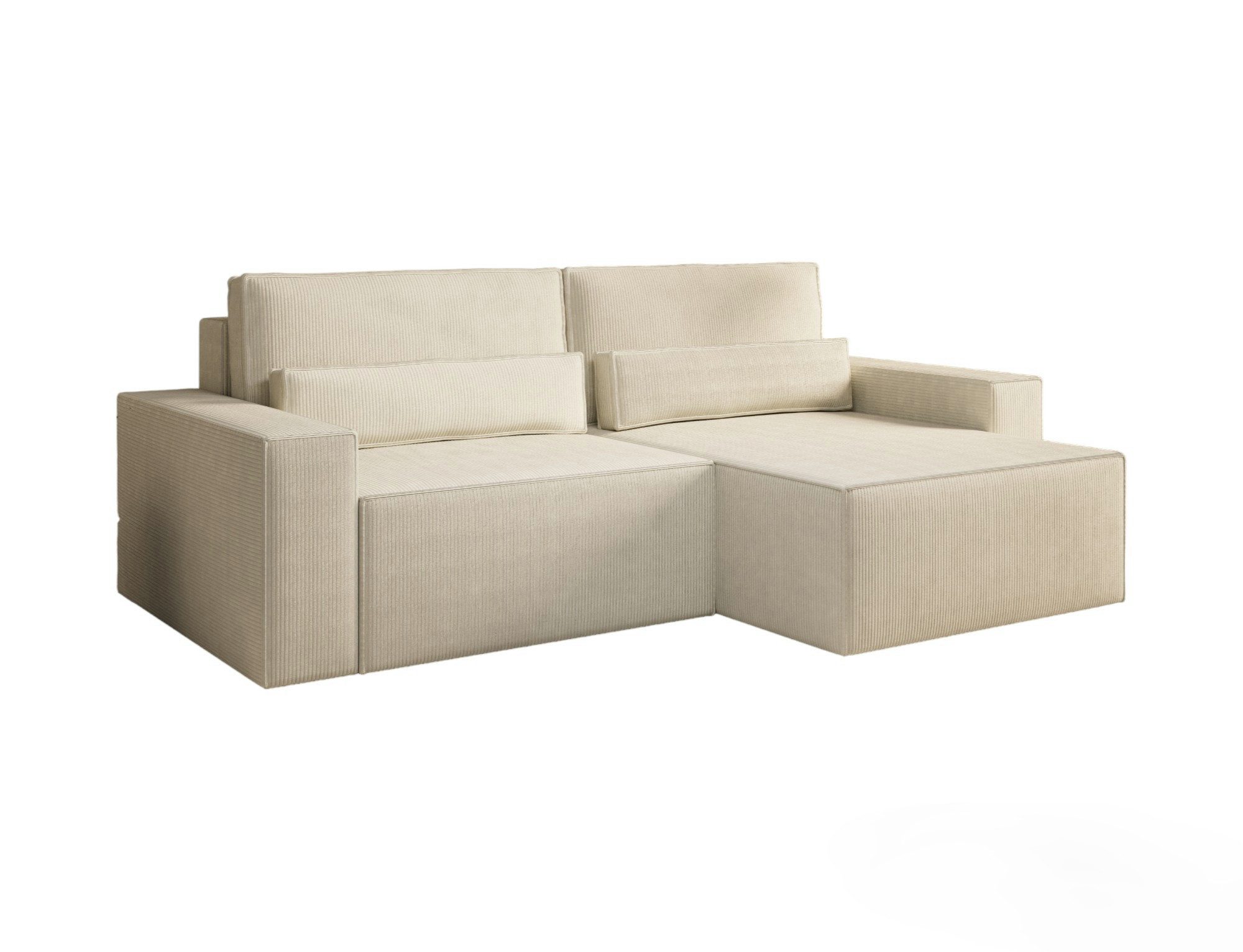 MOEBLO Ecksofa DENVER MINI aus Cord, günstig online kaufen