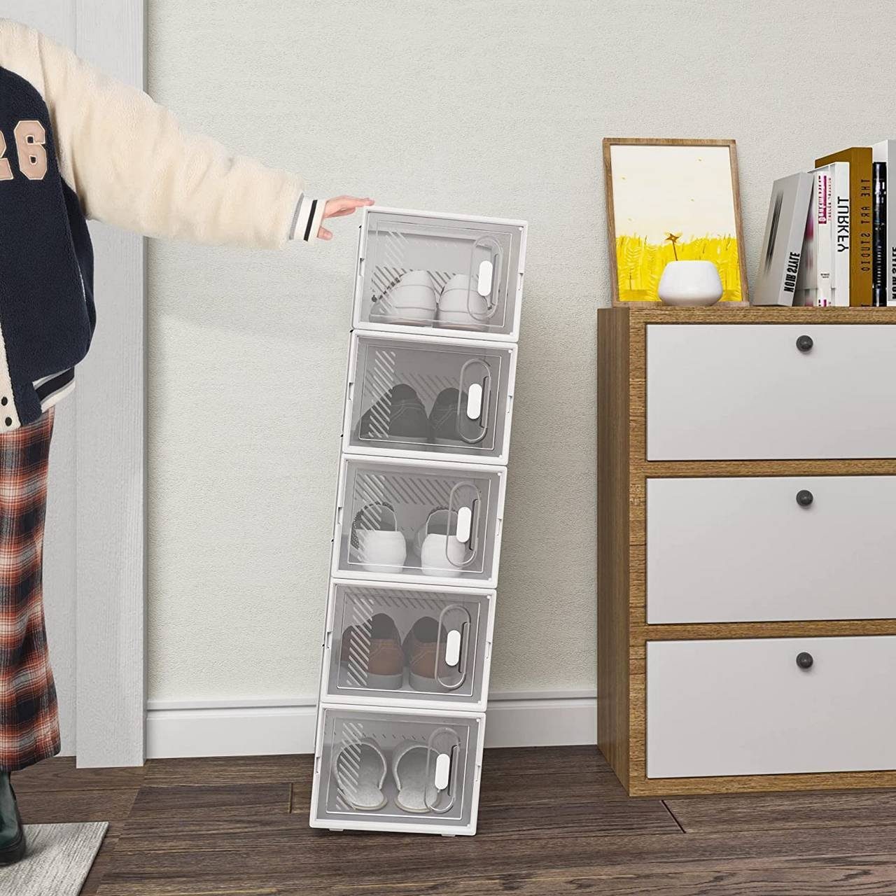 Woltu Schuhregal, 18-tlg., mit Magnetverschluss DIY günstig online kaufen