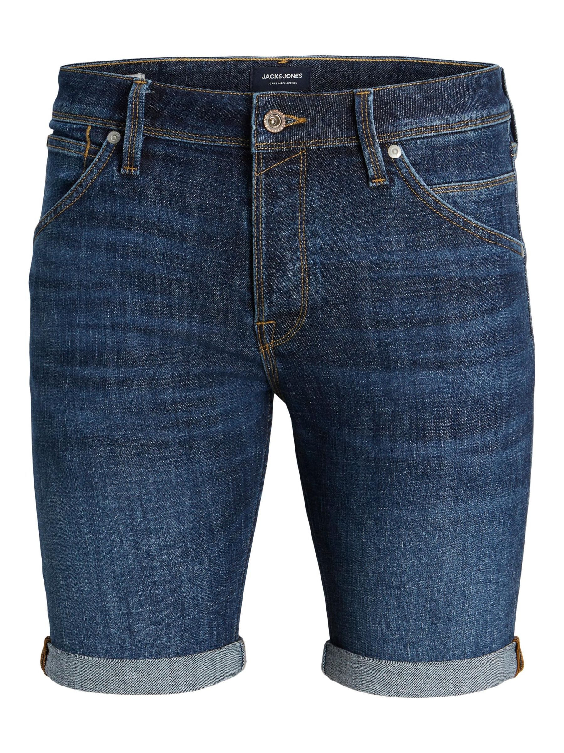 Jeansshorts Knielange Jeans Übergröße JJRICK JJFOX