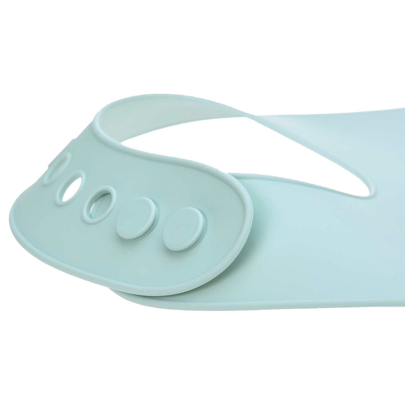 LÄSSIG Kindergeschirr-Set Little Chums Silikon (3-tlg), Lätzchen blau mit Geschirrset Silikon Maus