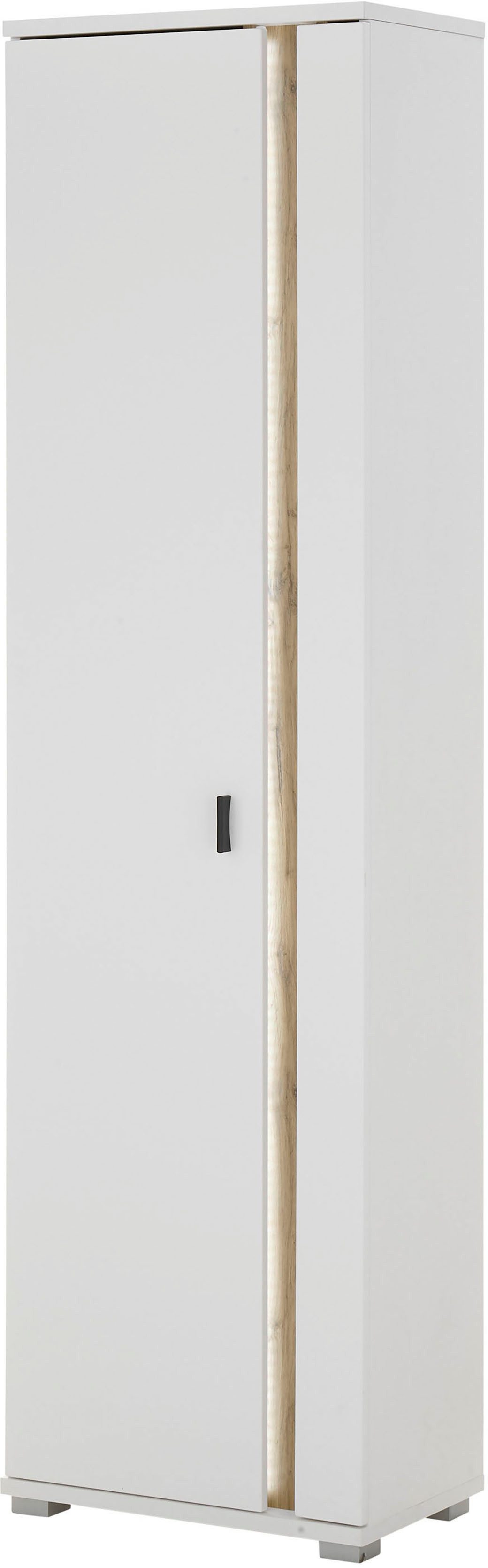 Home affaire Mehrzweckschrank LONG ISLAND (1-St) in moderner Trendfarbe,inklusive senkrechter Beleuchtung,Breite 55 cm