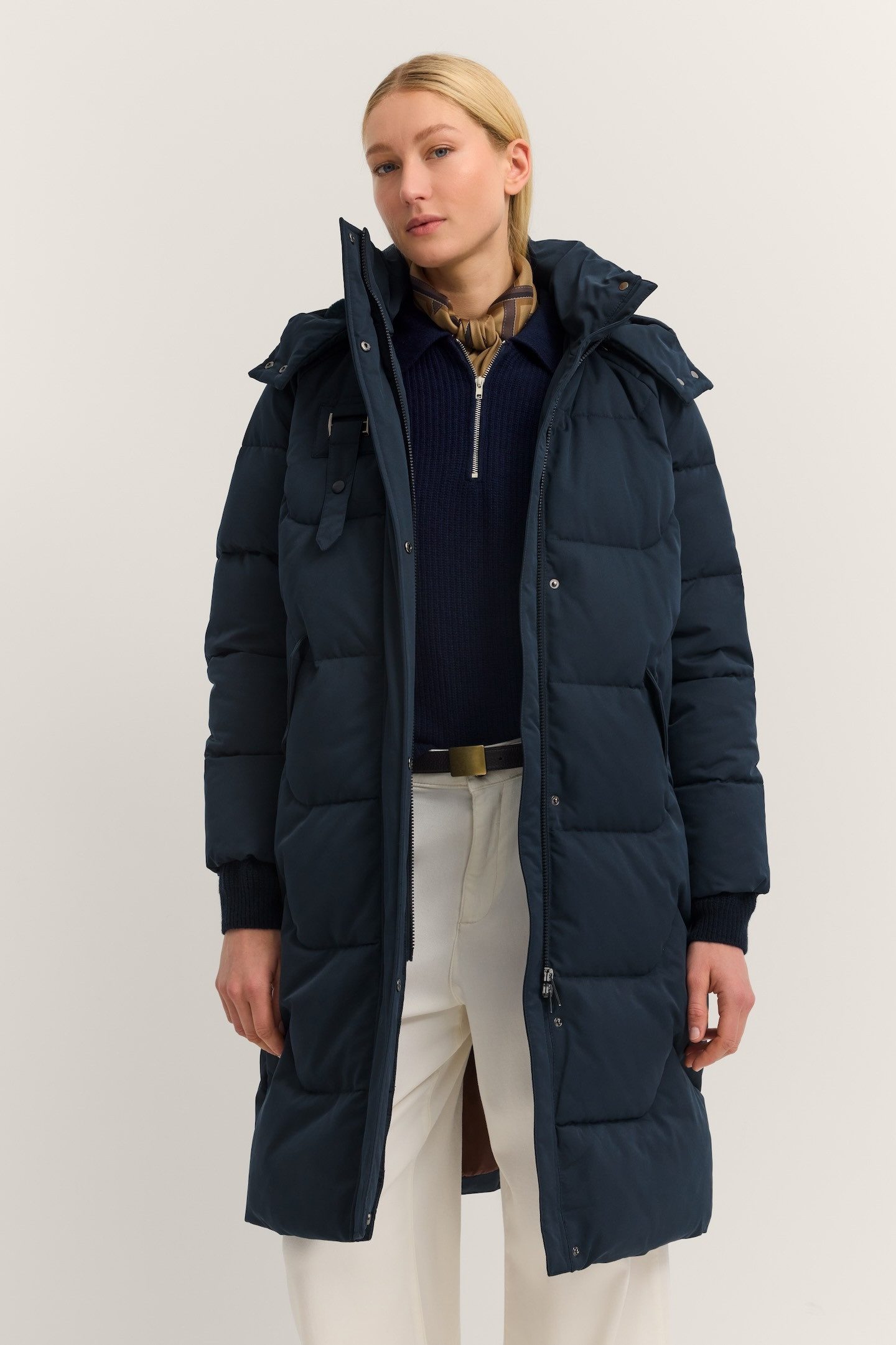 bugatti Steppmantel Regular Fit mit abtrennbarer Kapuze & Stehkragen