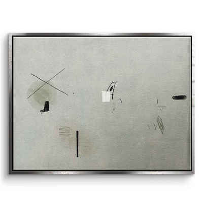 DOTCOMCANVAS® Leinwandbild Moving in the Warmth, Leinwandbild grau beige moderne abstrakte Kunst Druck Wandbild