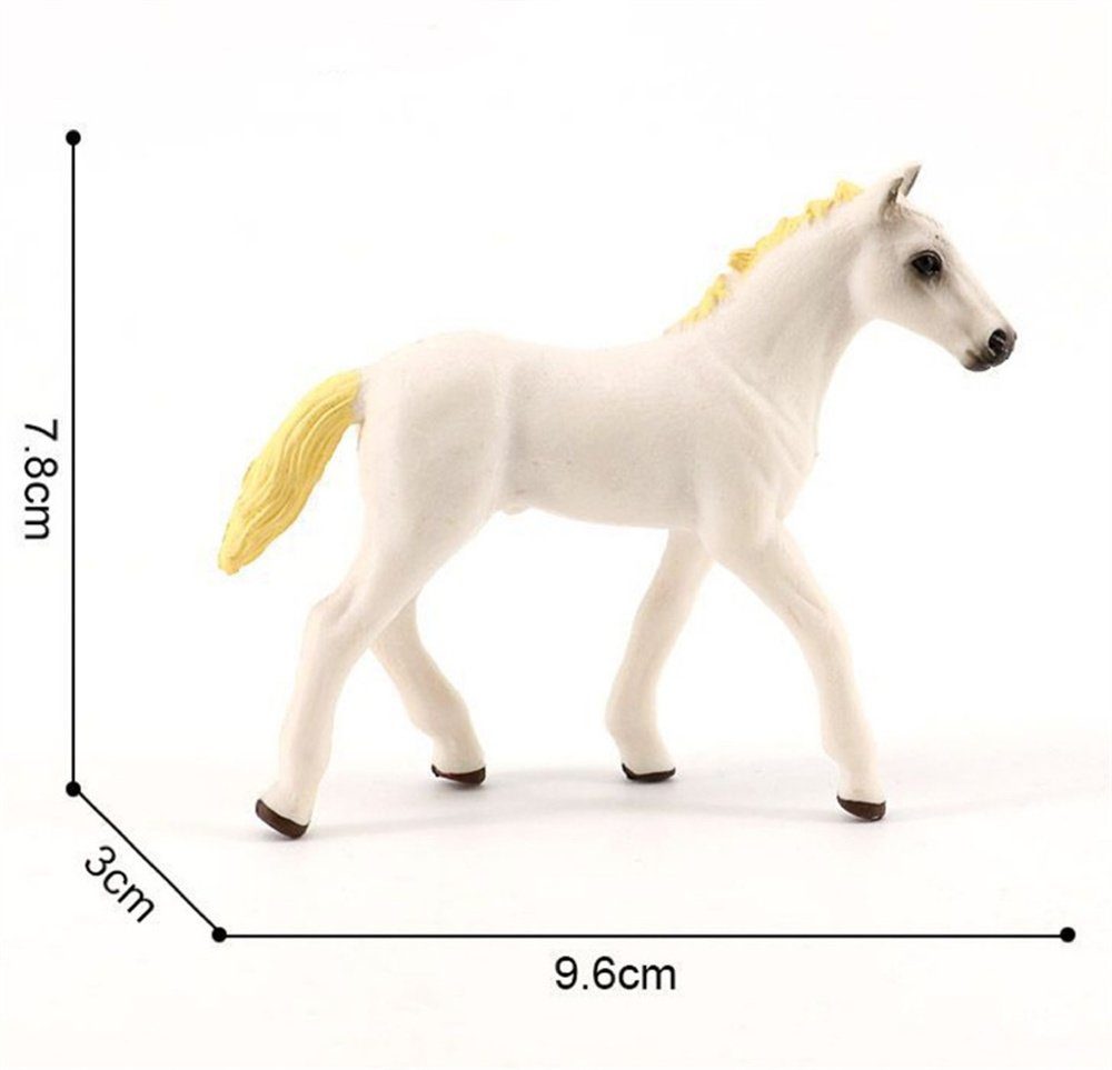 Stück 2 Ornamente,Kinderspielzeug, SCRTD Simulation Pferd Tiermodell,Kinderspielzeug,für Kinder Figuren Tierfigur Tierfiguren,